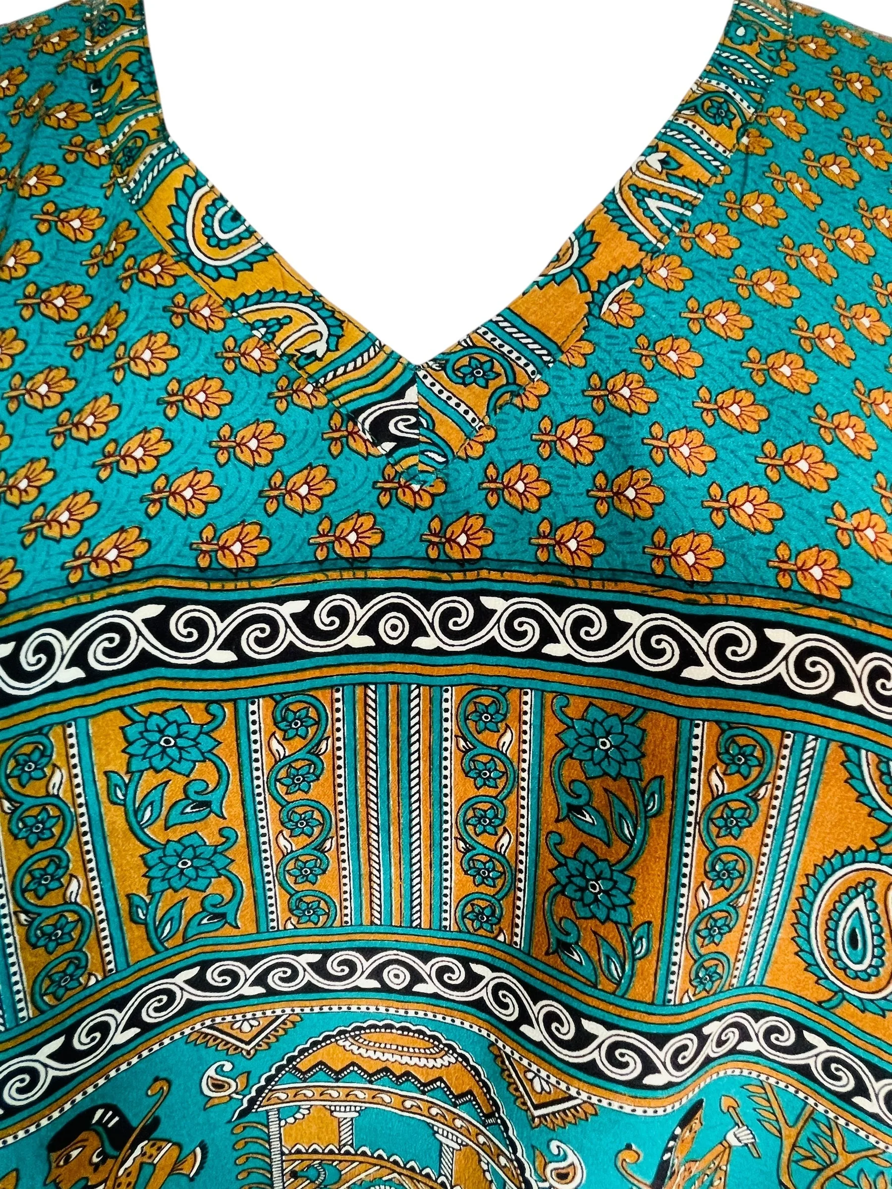 PRC7612 Avatar Pure Silk Long Tunic with Side Ties - Image 3