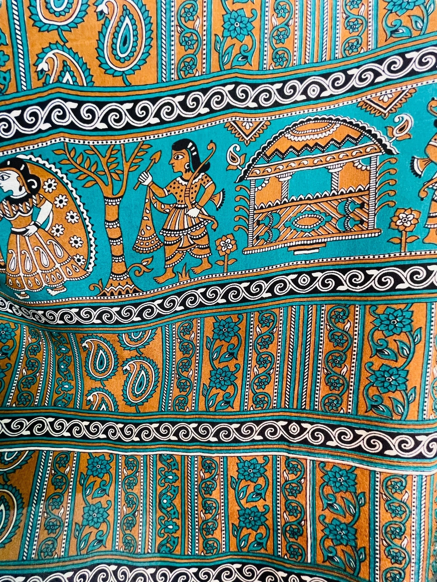 PRC7612 Avatar Pure Silk Long Tunic with Side Ties - Image 4