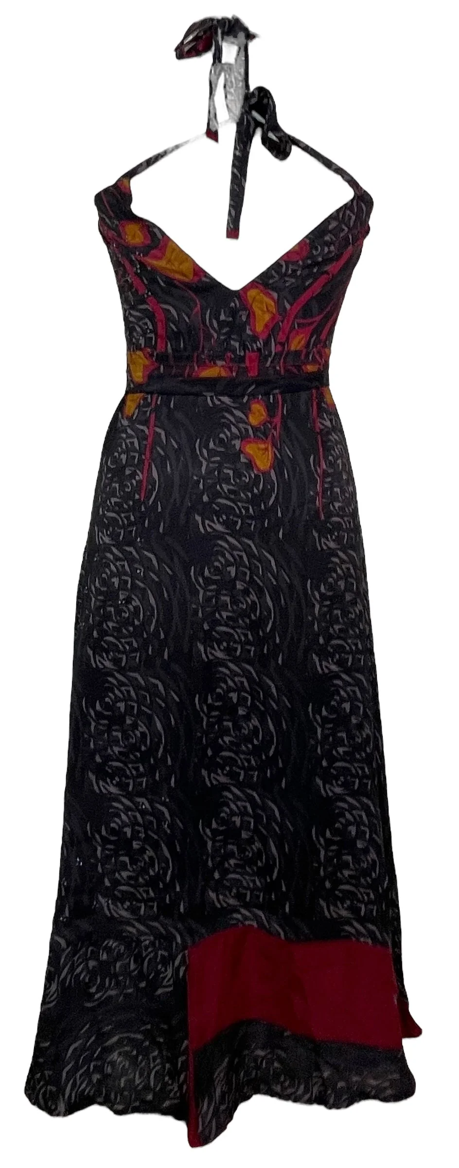 PRC7669 Avatar Pure Silk Maxi Dress with Belt - Image 3