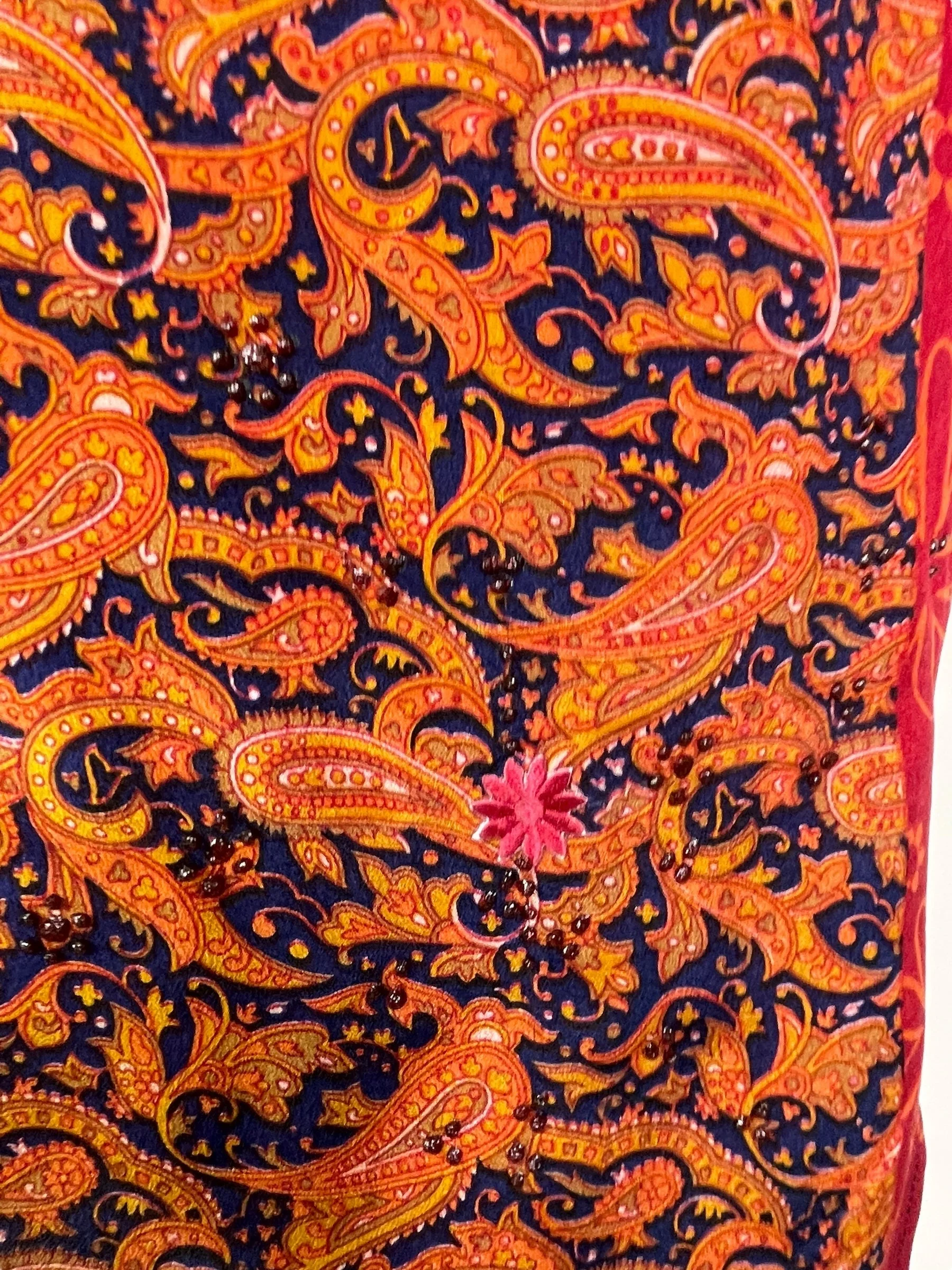PRC7695 Avatar Pure Silk Short Kaftan Tunic with Slits - Image 5