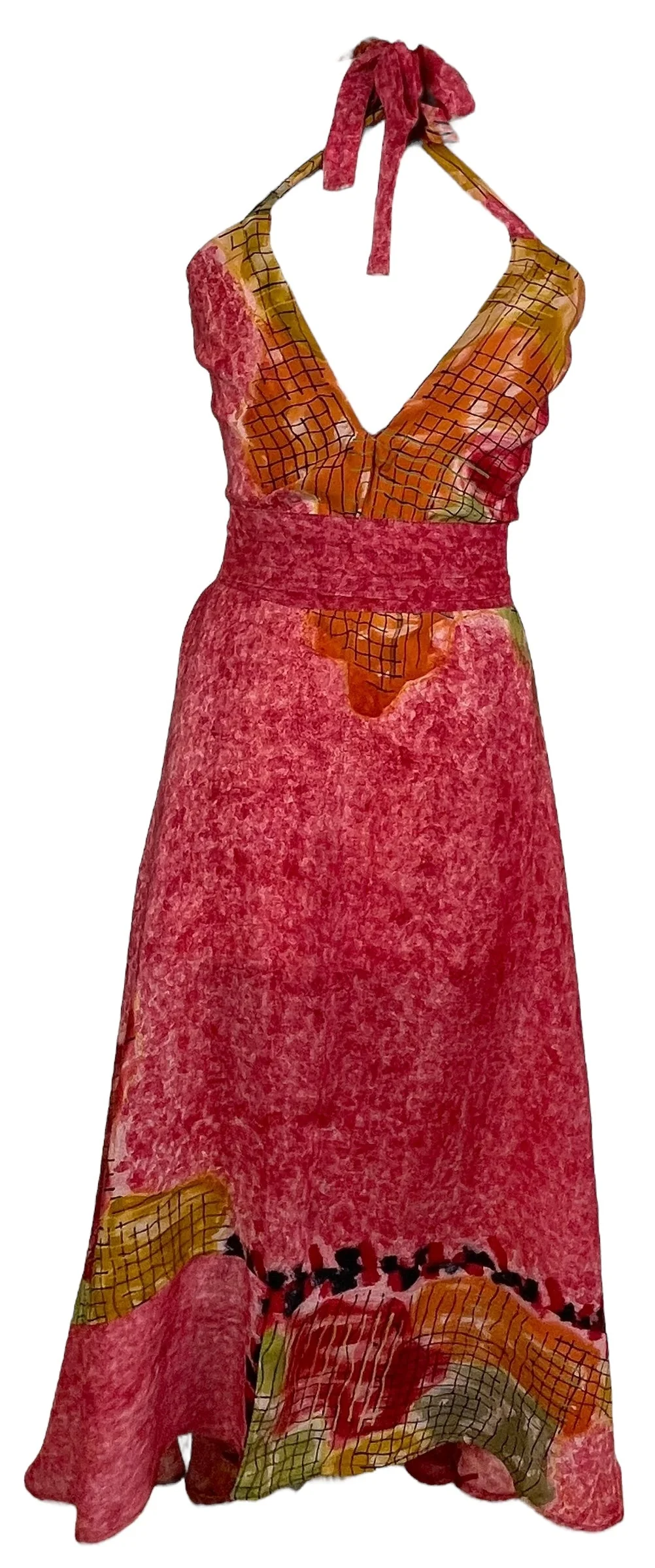 PRC7765 Avatar Pure Silk Maxi Dress with Belt - Image 3