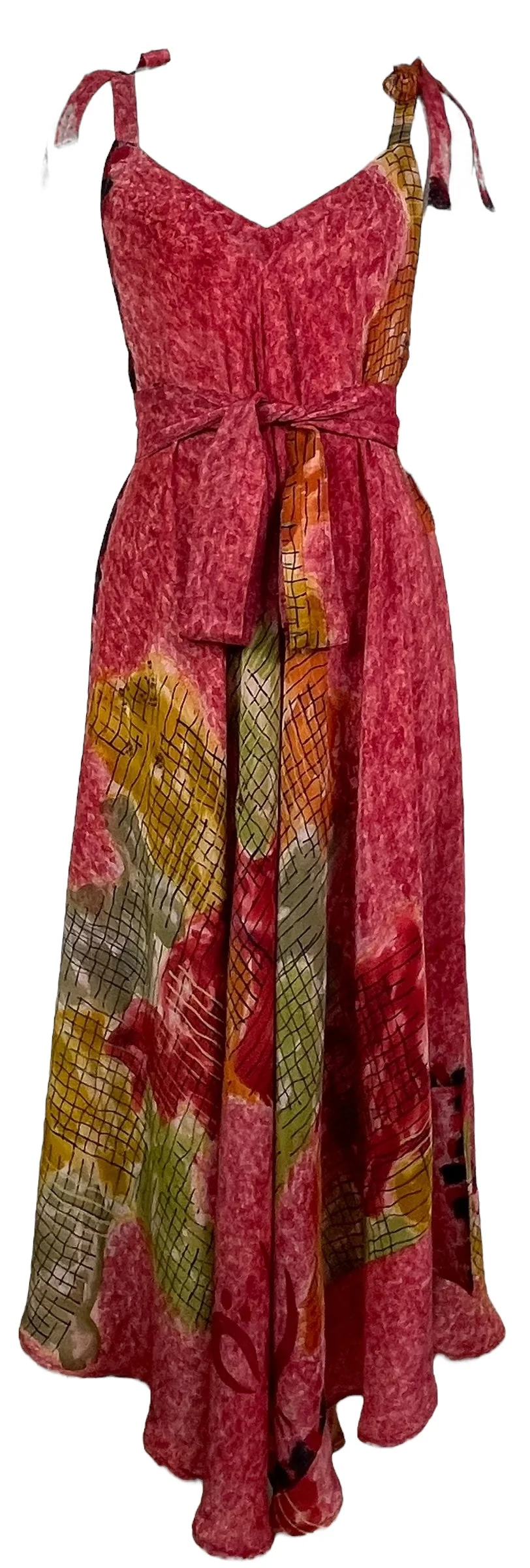 PRC7765 Avatar Pure Silk Maxi Dress with Belt - Image 4