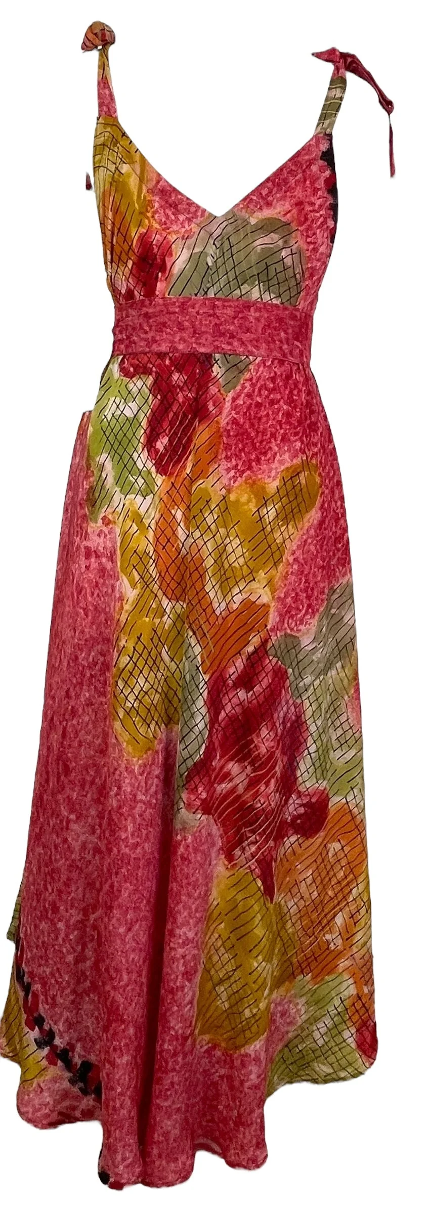 PRC7765 Avatar Pure Silk Maxi Dress with Belt - Image 5