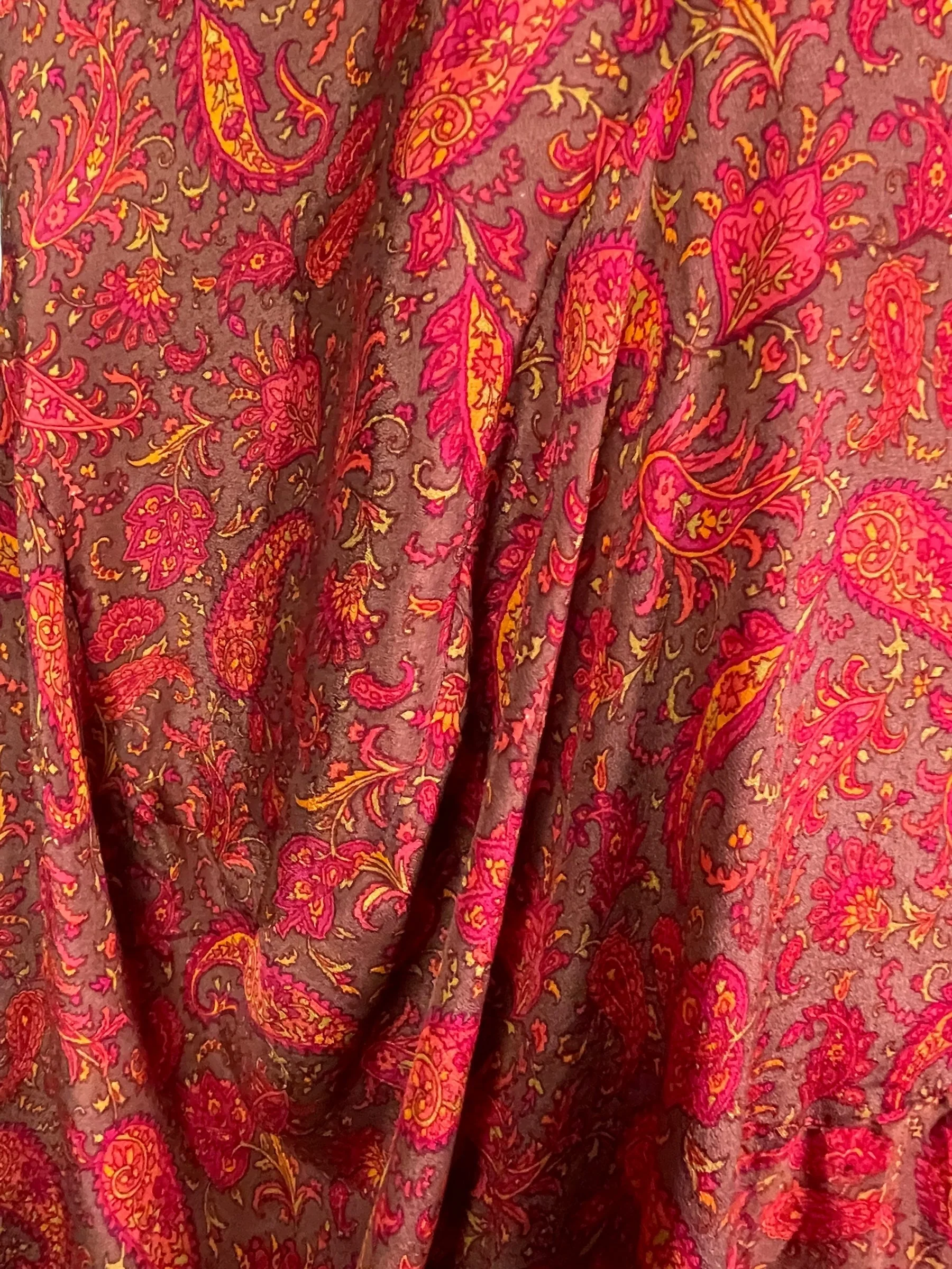 LADY LUCK PRC7809 Avatar Pure Silk Sculptural Long Tunic Dress - Image 4