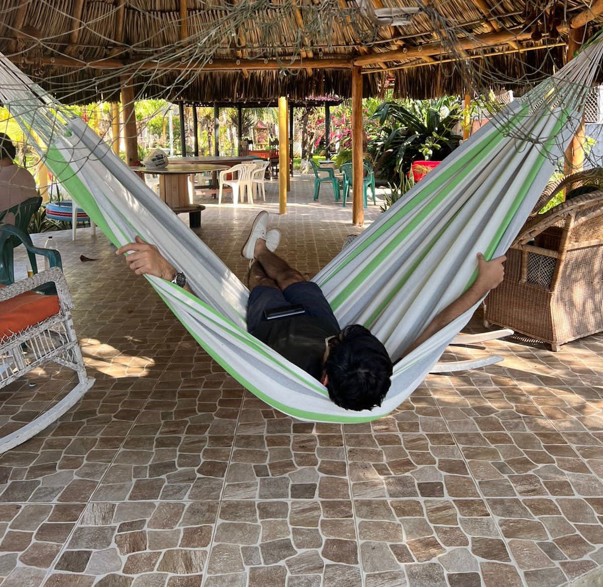 Premium Brazilian Style Double Hammock with Universal Stand - Image 28