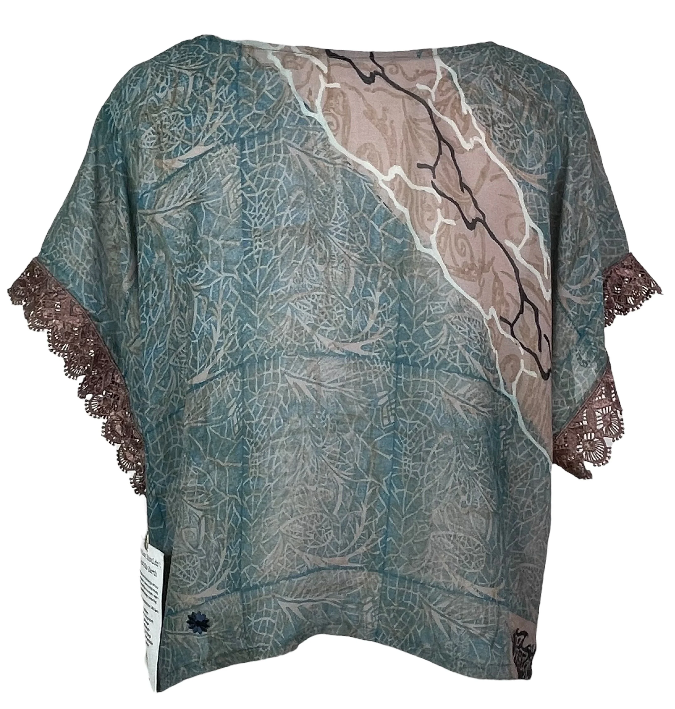 PRG5507 Sheer Avatar Pure Silk Boxy Top - Image 2