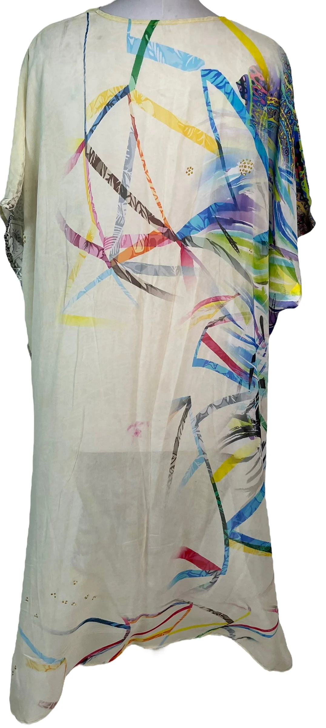 PRG6362 Sheer Avatar Pure Silk Maxi Kaftan - Image 2