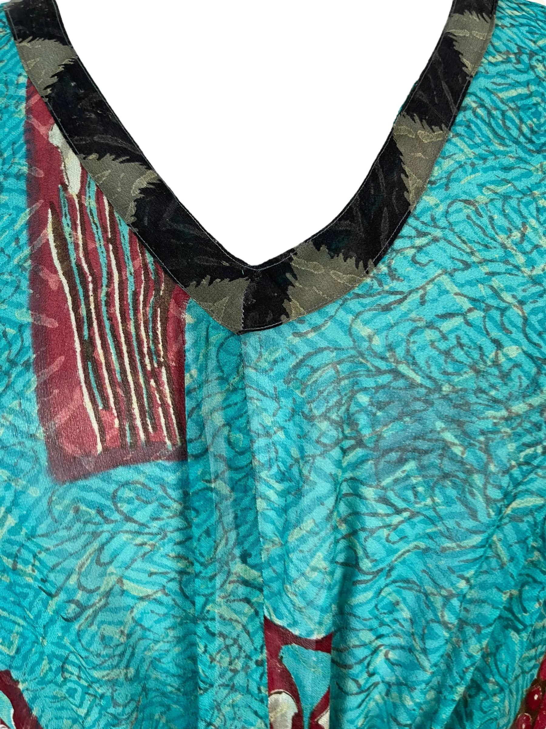 PRG6378 Sheer Avatar Pure Silk Maxi Kaftan - Image 3