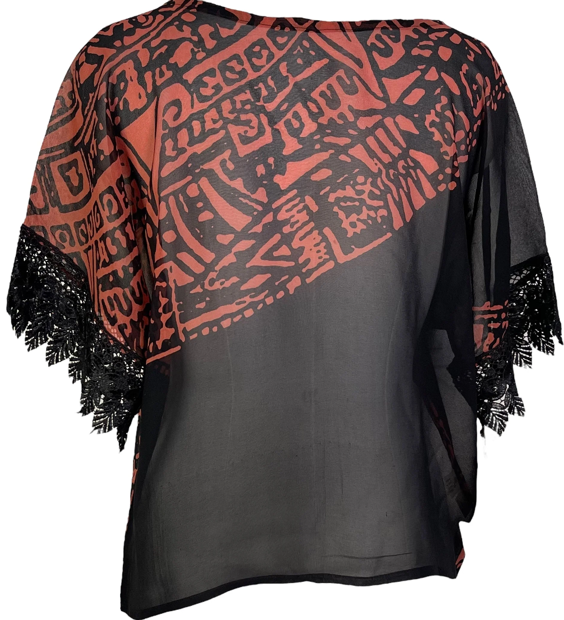 PRG7209 Sheer Avatar Pure Silk Boxy Top - Image 2
