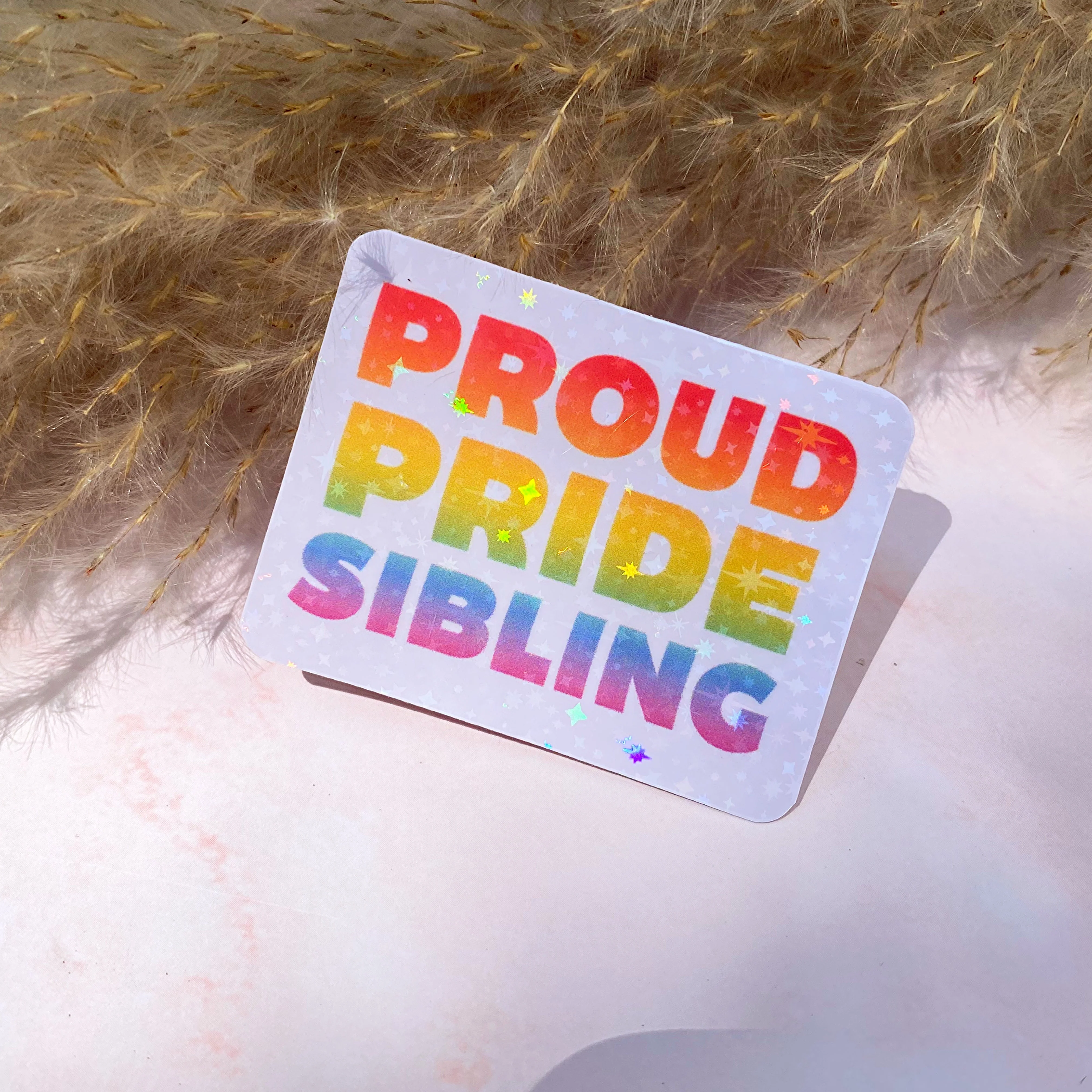 Pride Proud Sibling | Pride Sticker - Image 2
