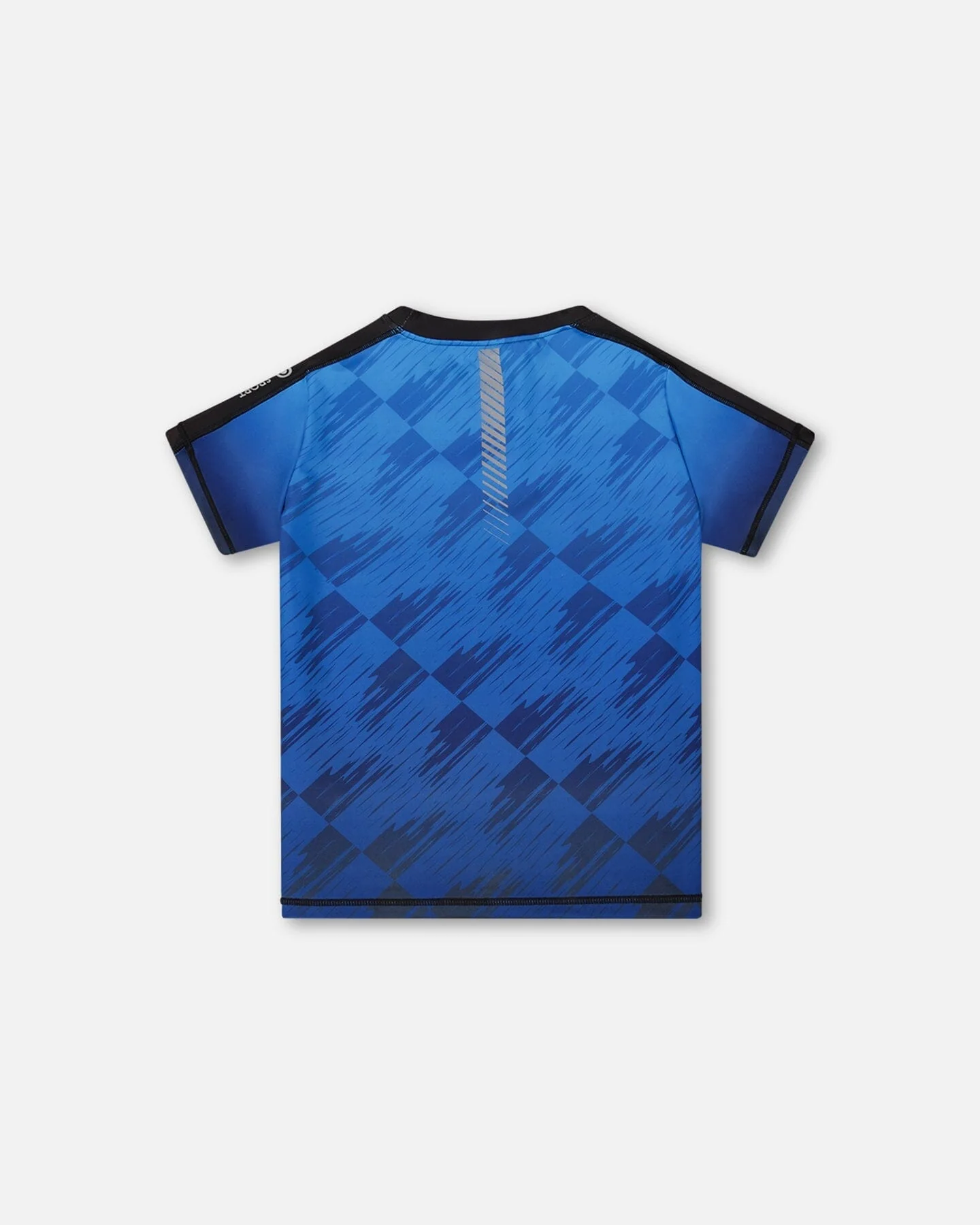 Printed Athletic Top Blue And Black - Image 3