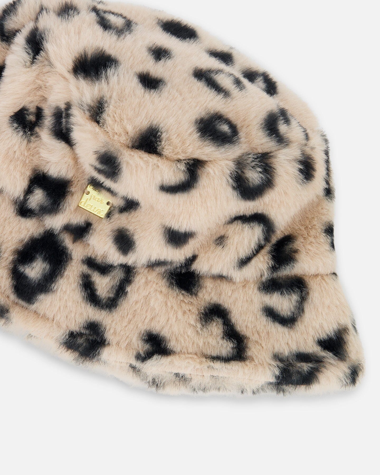 Printed Fake Fur Bucket Hat - Image 4