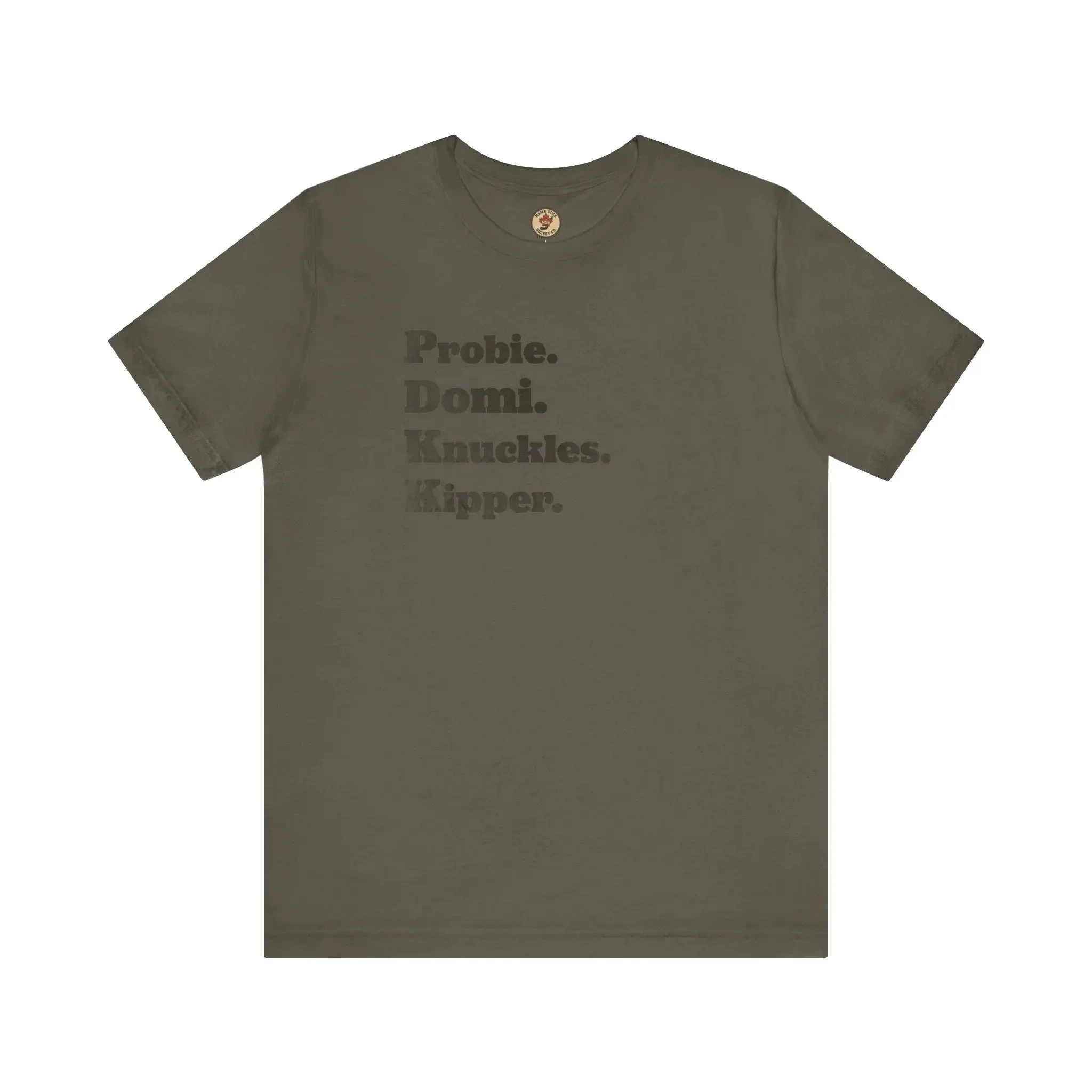 Probie Domi Knuckles Kipper T-Shirt - NHL Hockey Fighters - Maple Stick Hockey Co. - True Fan - Image 3