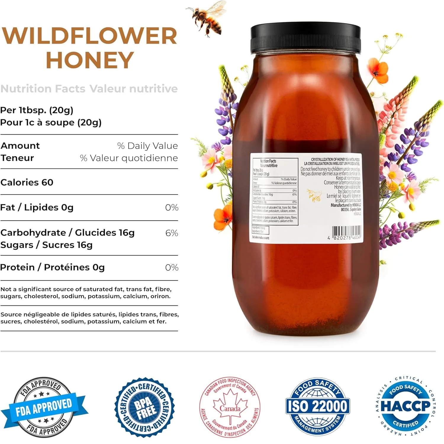 Pure Ukrainian Wildflower Honey 1kg - Image 6
