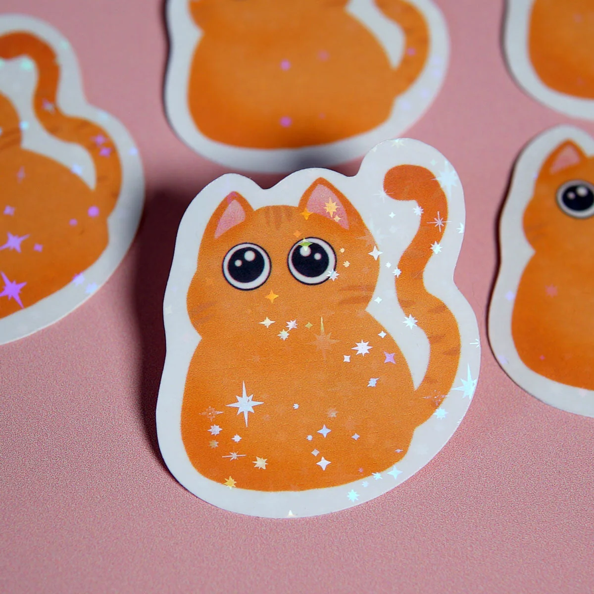 Purfect Orange Cat Sticker - Image 3