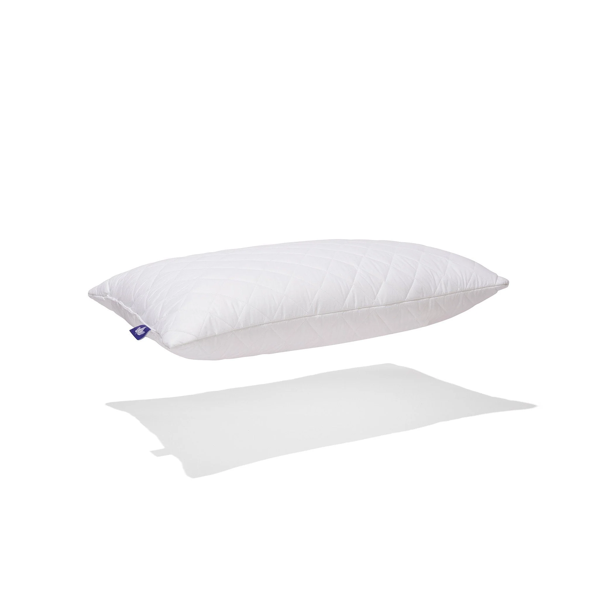 Quilted White Goose Feather Pillow - Image 2