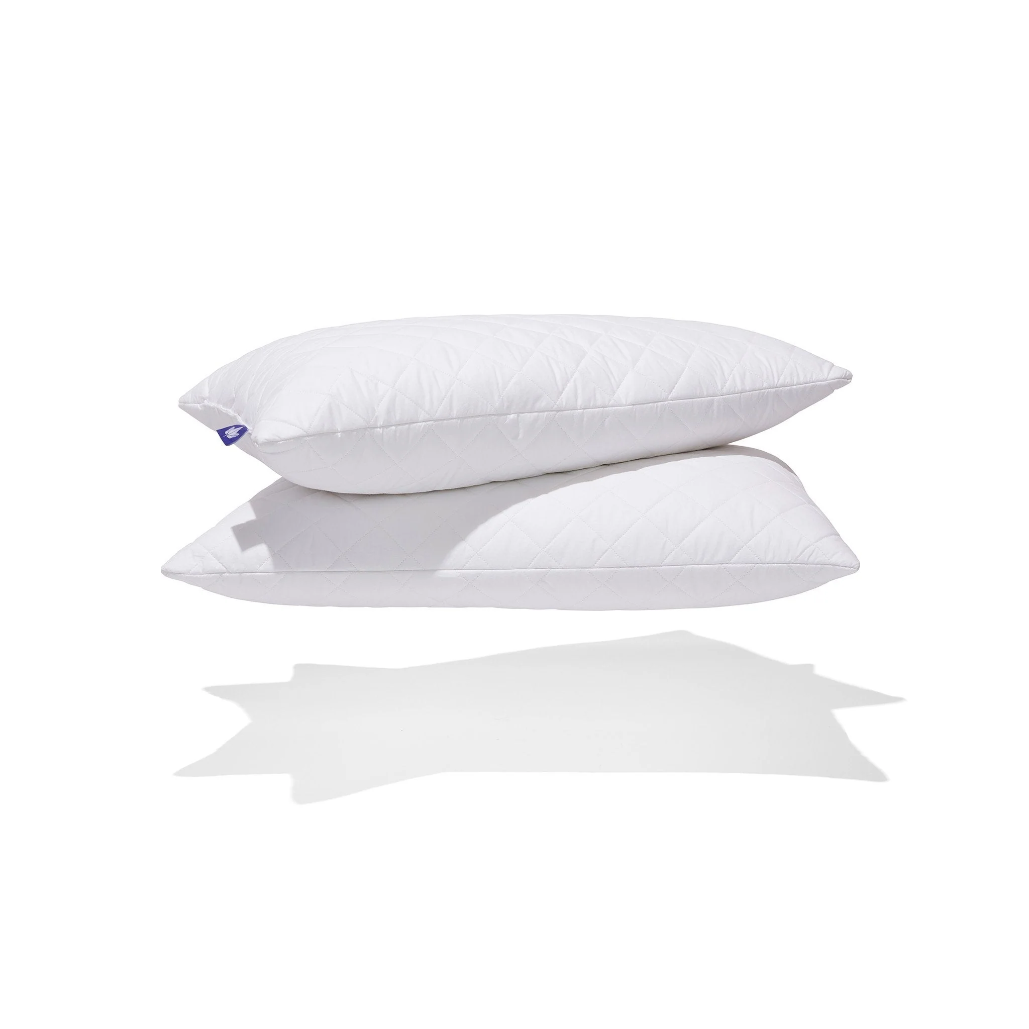 Quilted White Goose Feather Pillow - Image 3