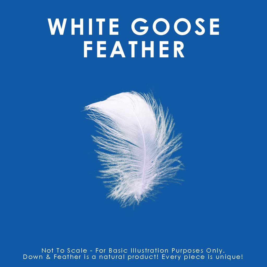 Quilted White Goose Feather Pillow - Image 4