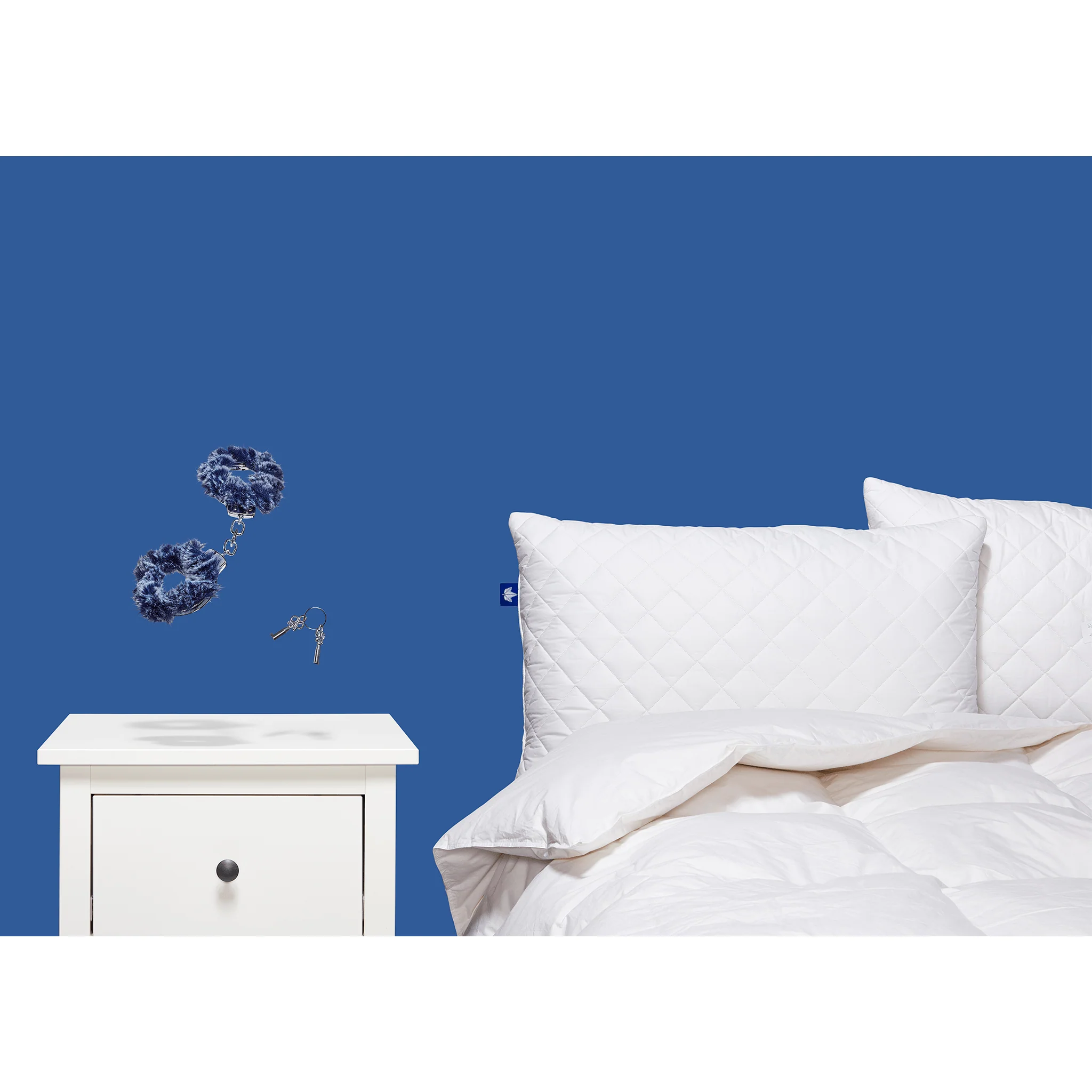 Quilted White Goose Feather Pillow - Image 6