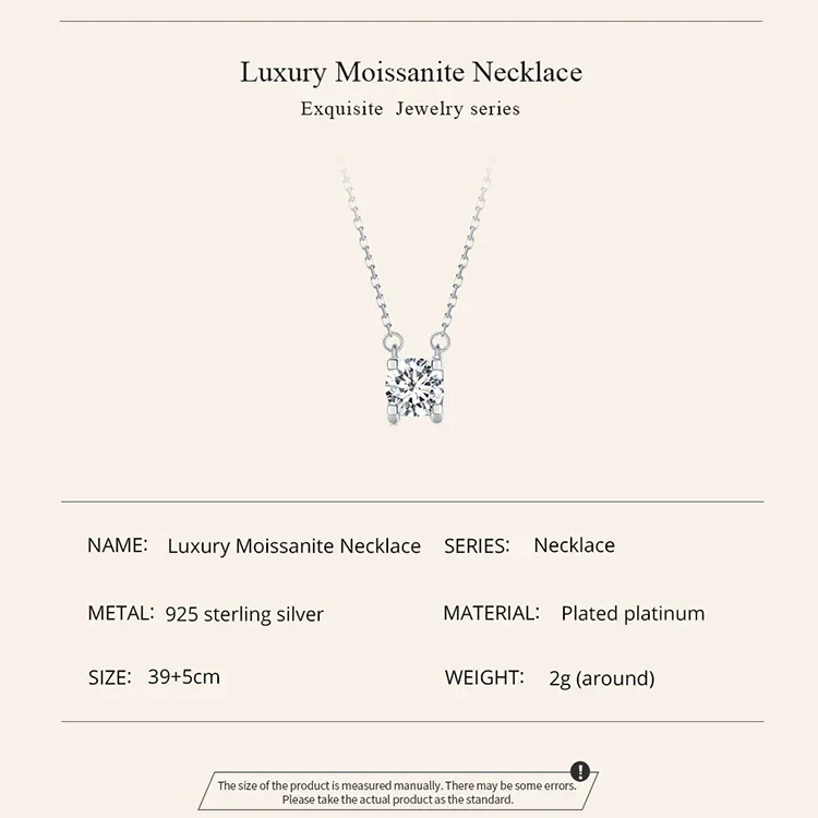 Radiant 1ct Moissanite Sterling Silver Pendant Necklace - Image 9