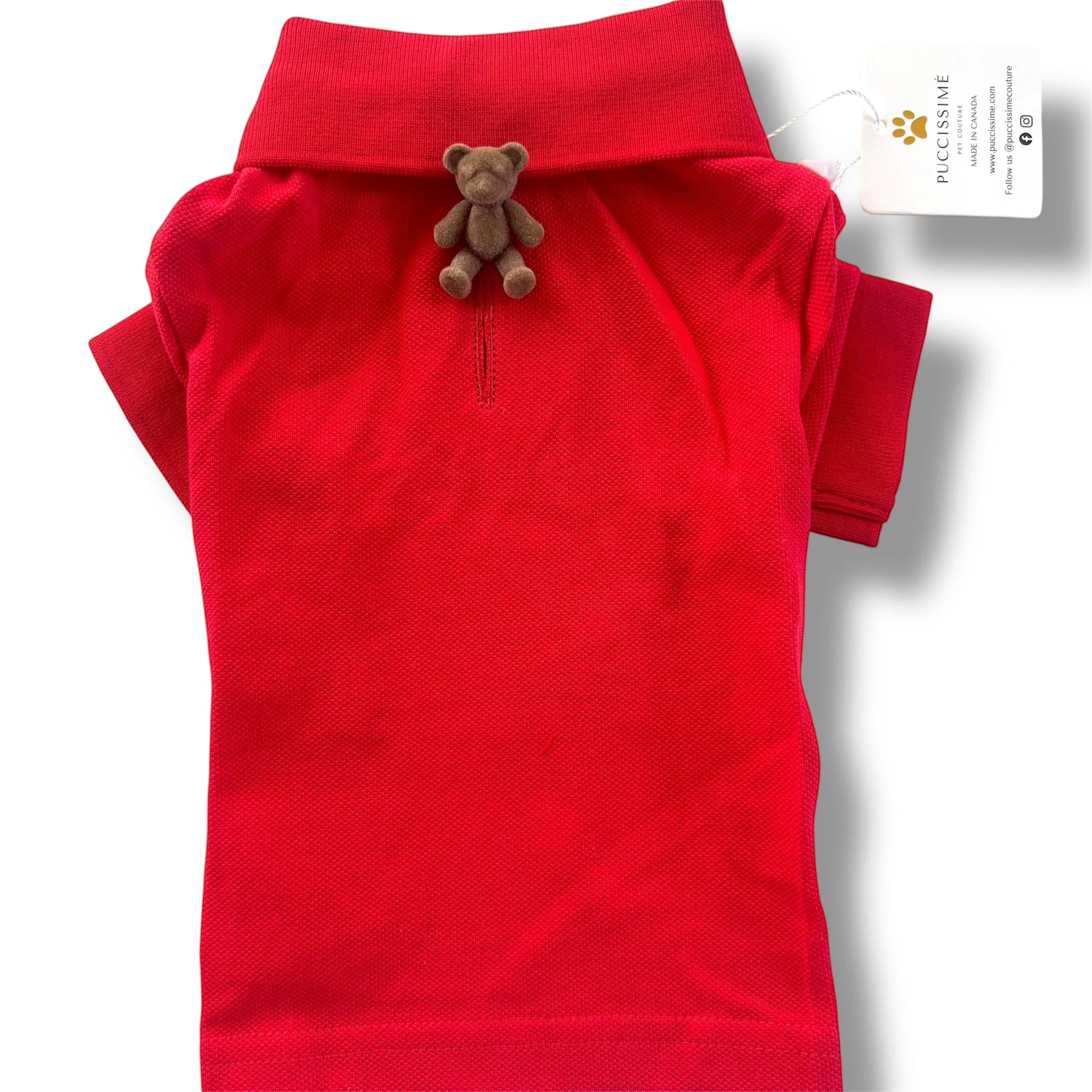 Red cotton shirt - Image 3