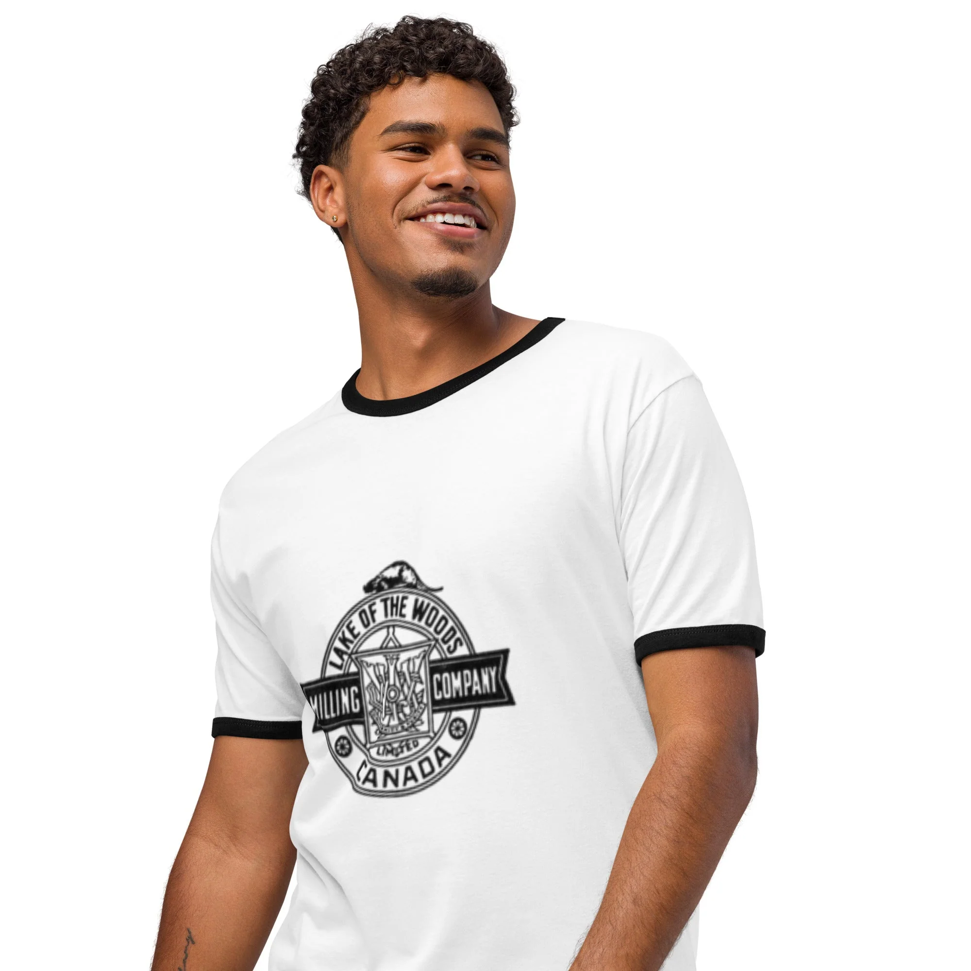 Retro Mill Unisex ringer t-shirt - Image 2