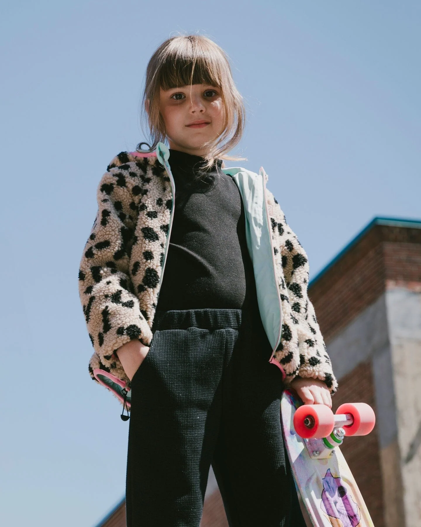 Reversible Mid-Season Sherpa Jacket Leopard - Image 2
