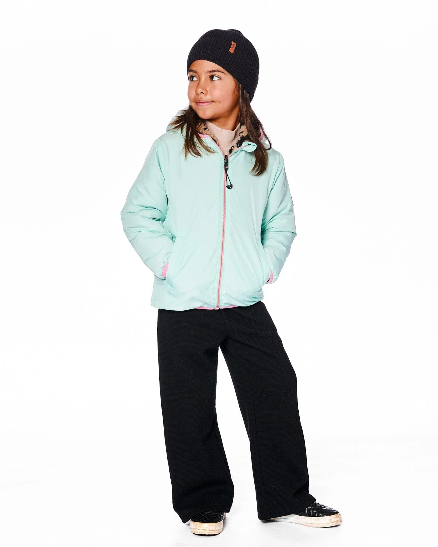 Reversible Mid-Season Sherpa Jacket Leopard - Image 3