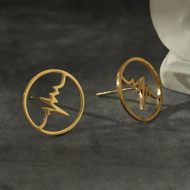 REXON 'Heart-Beat' Stud Earrings - Image 2