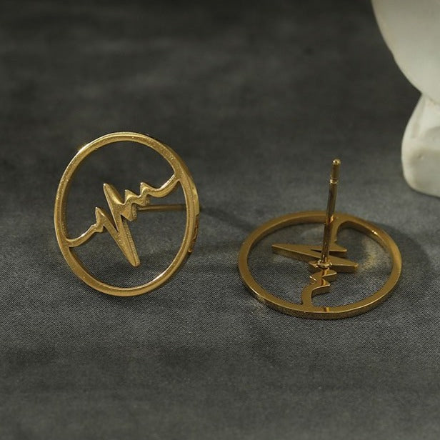 REXON 'Heart-Beat' Stud Earrings - Image 3