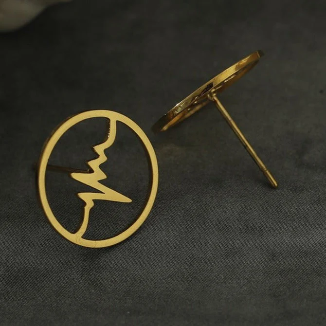 REXON 'Heart-Beat' Stud Earrings - Image 4
