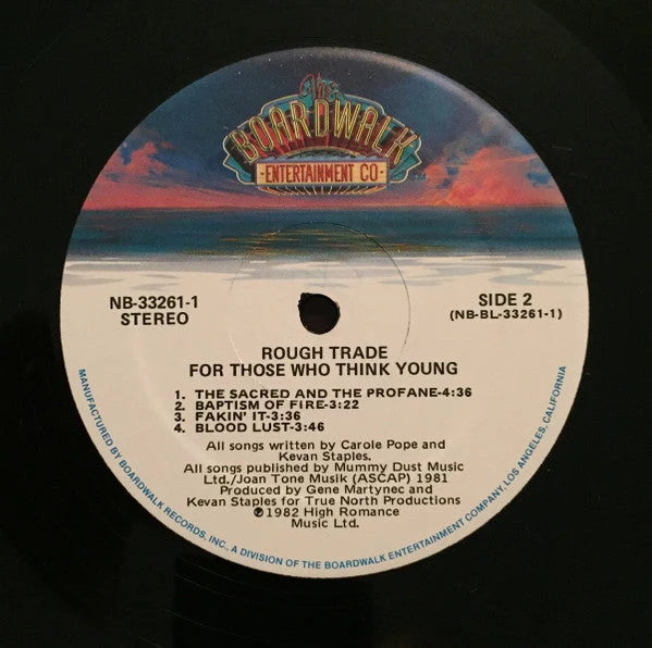 Rough Trade – For Those Who Think Young - 1982 US Pressing! - Image 3