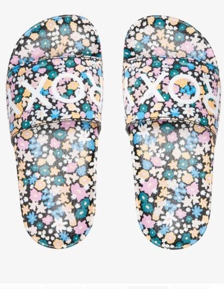 Roxy Slippy Printed - Girls Slide Sandal - Image 2