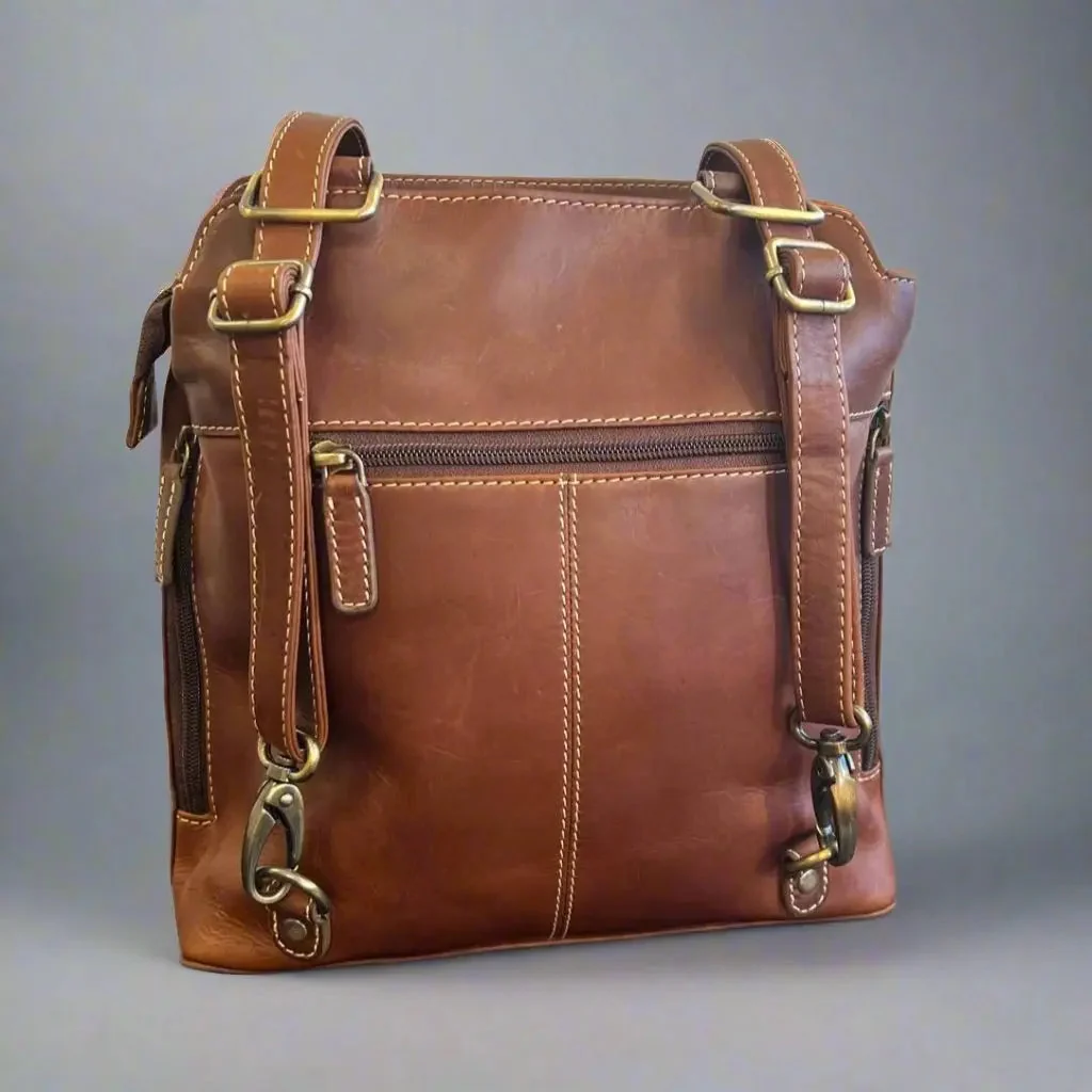 Rugged Earth Full Grain 2-in-1 Handbag & Backpack - Image 3