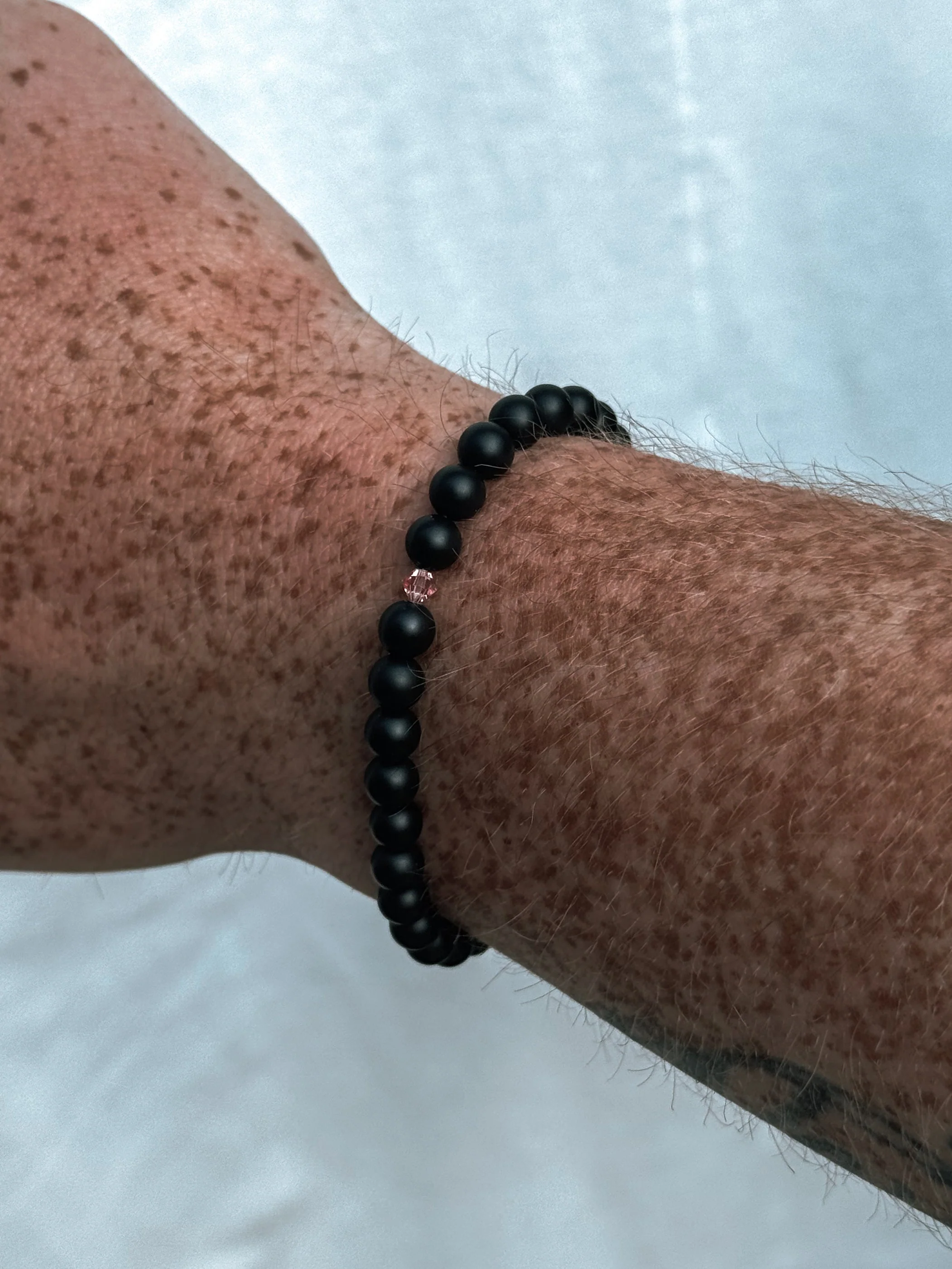RUN FOR THE CURE BLACK ONYX BRACELET - Image 3