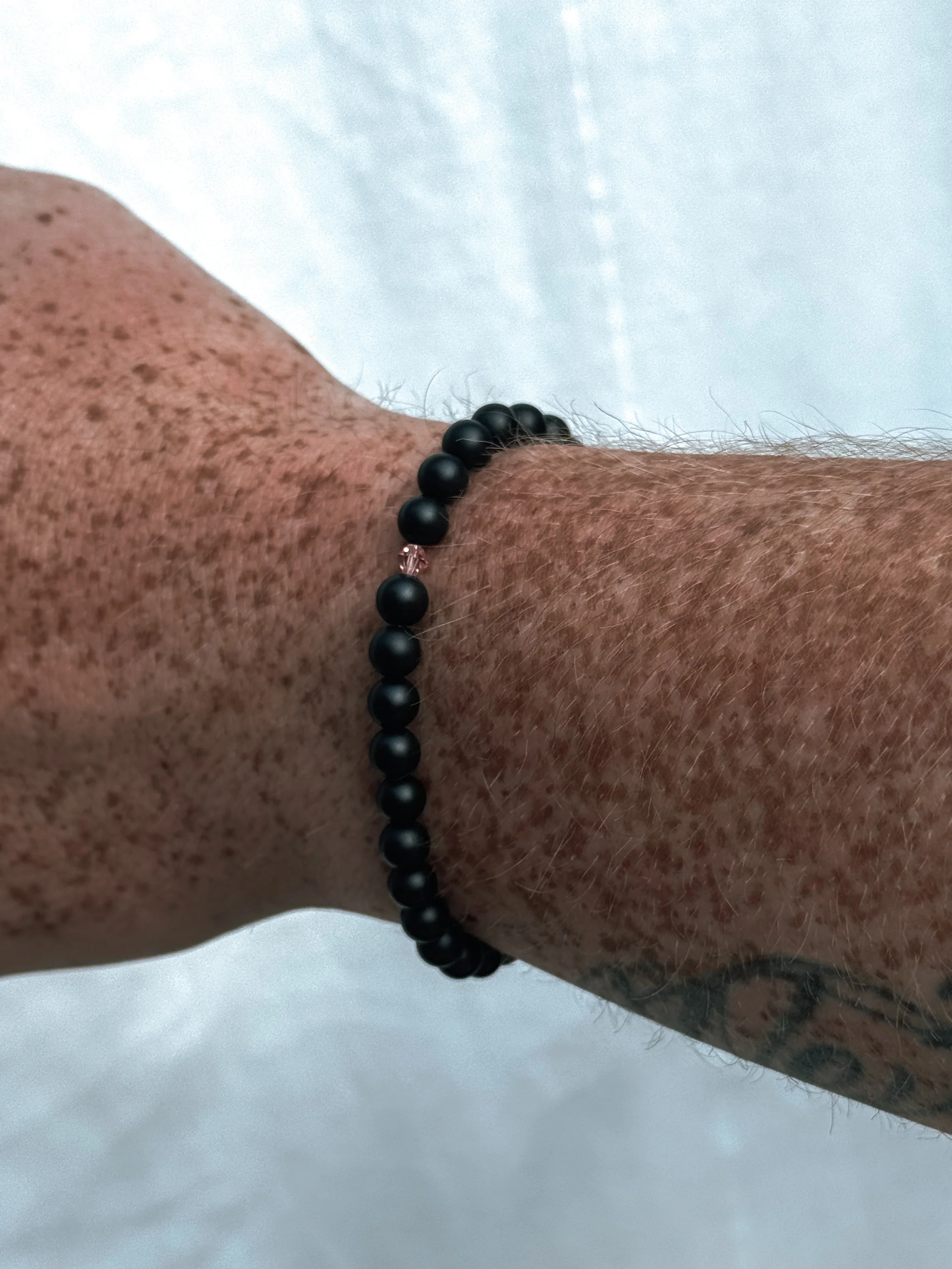 RUN FOR THE CURE BLACK ONYX BRACELET - Image 4