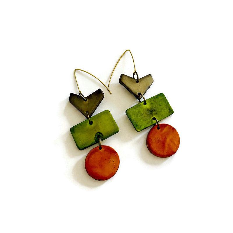 Rustic Geometric Statement Pendant Handmade - Image 5