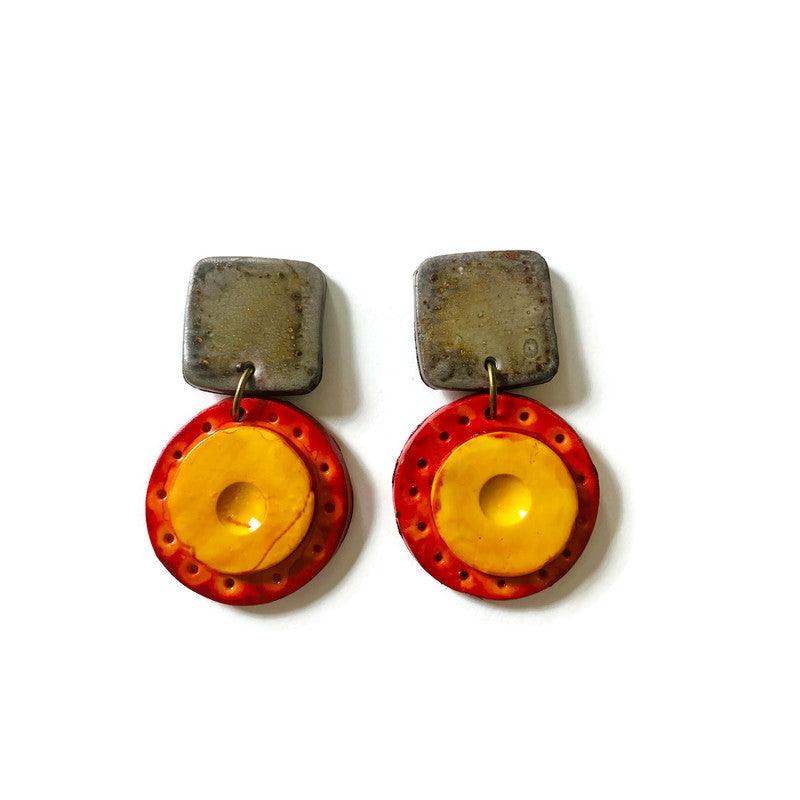 Rustic Statement Jewelry Set with Fall Colors - Image 5