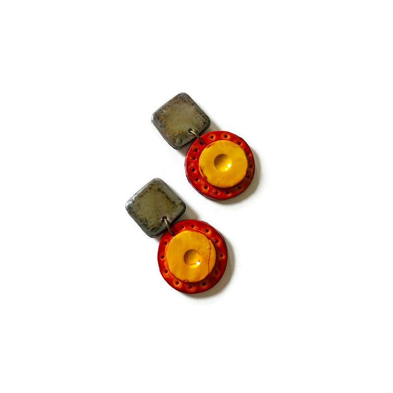 Rustic Statement Jewelry Set with Fall Colors - Image 6