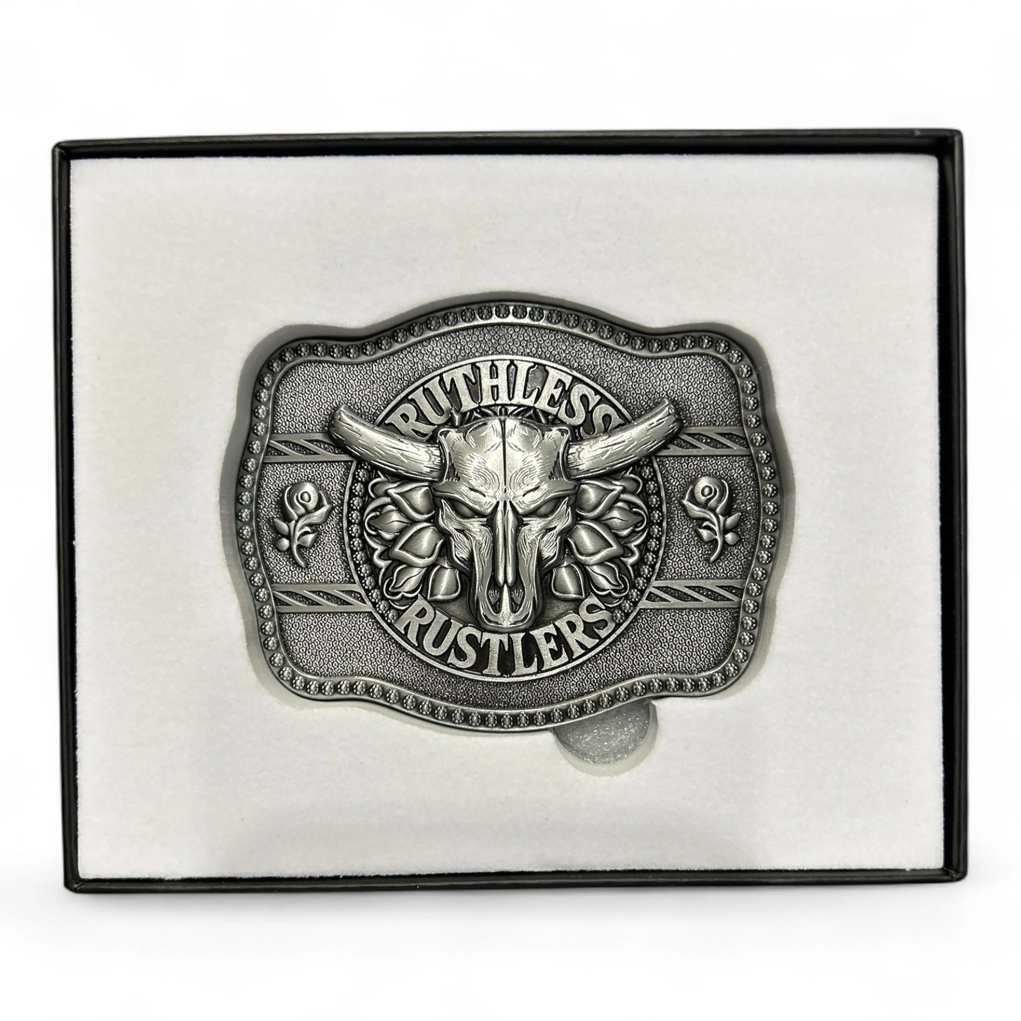 Ruthless Rustlers Wild Rose Belt Buckle | Antique Silver - Image 4