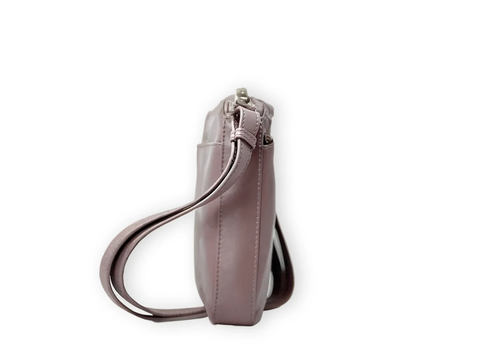 Sac à bandoulière "Crossbody" rose platine | Gisèle petit - Image 3