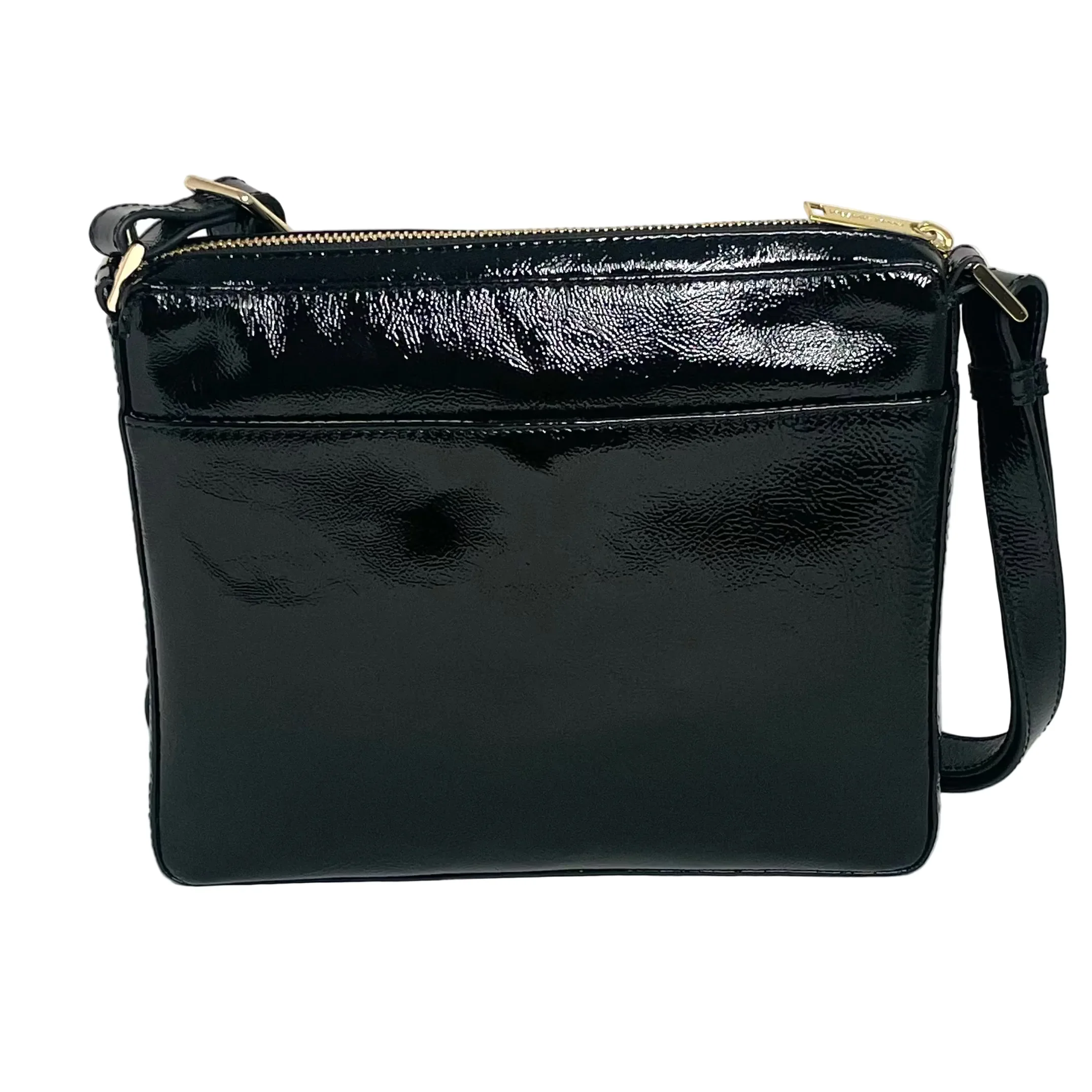 Sac à bandoulière noir patin souple | Gisele petit - Image 4
