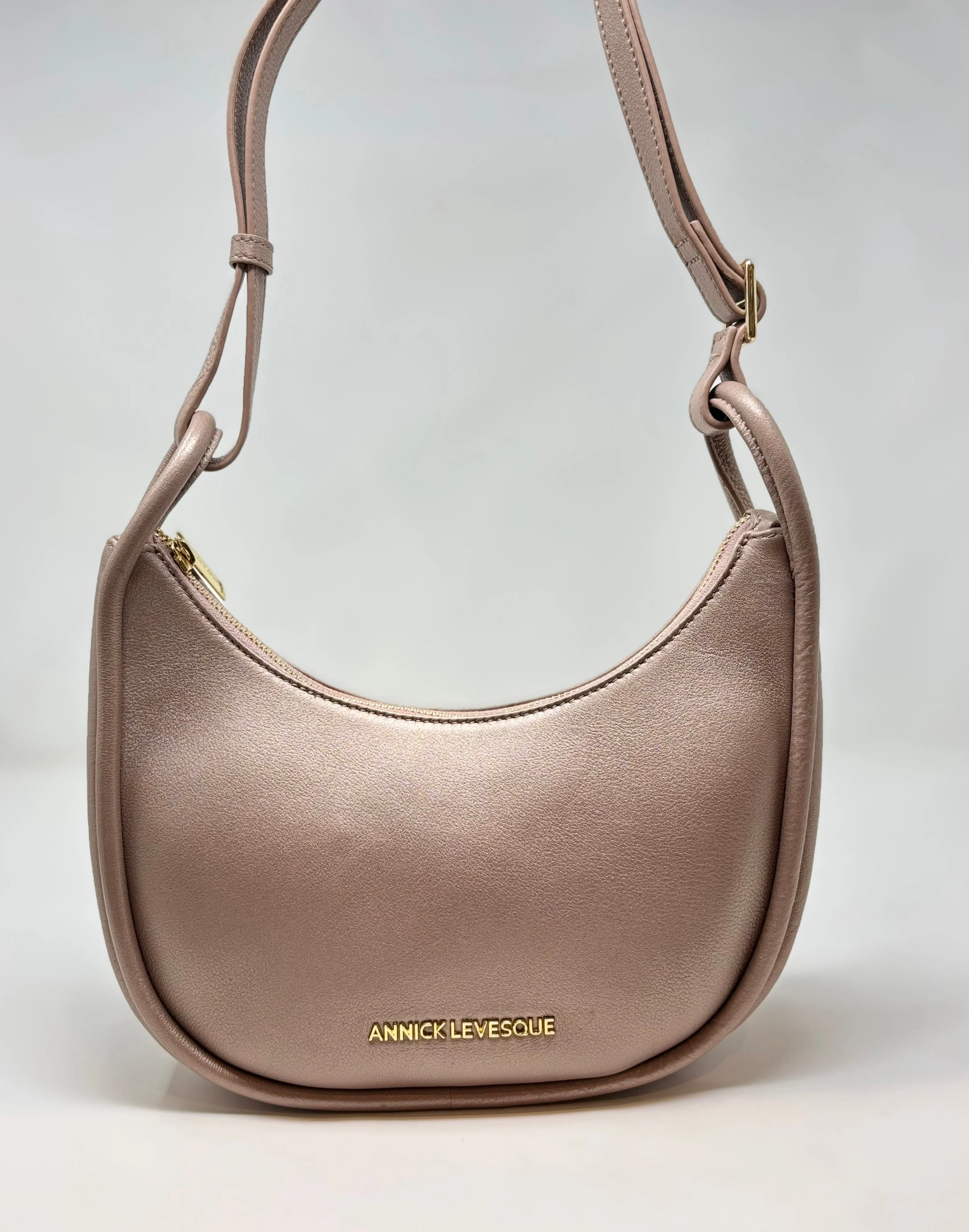 Sac à bandoulière rose platine - Sabrina - Image 2