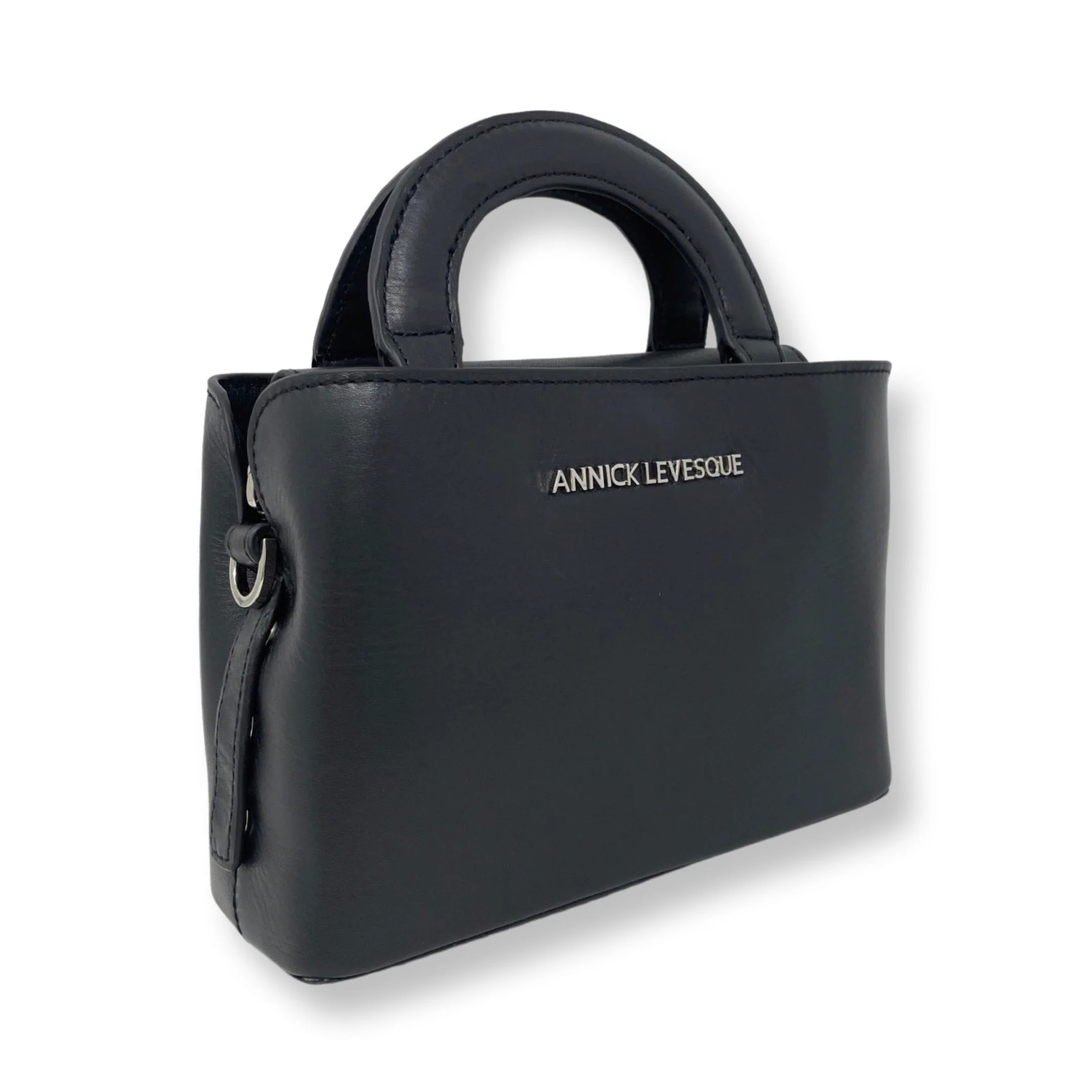 Sac à main deux en un, noir | Clarence - Image 2