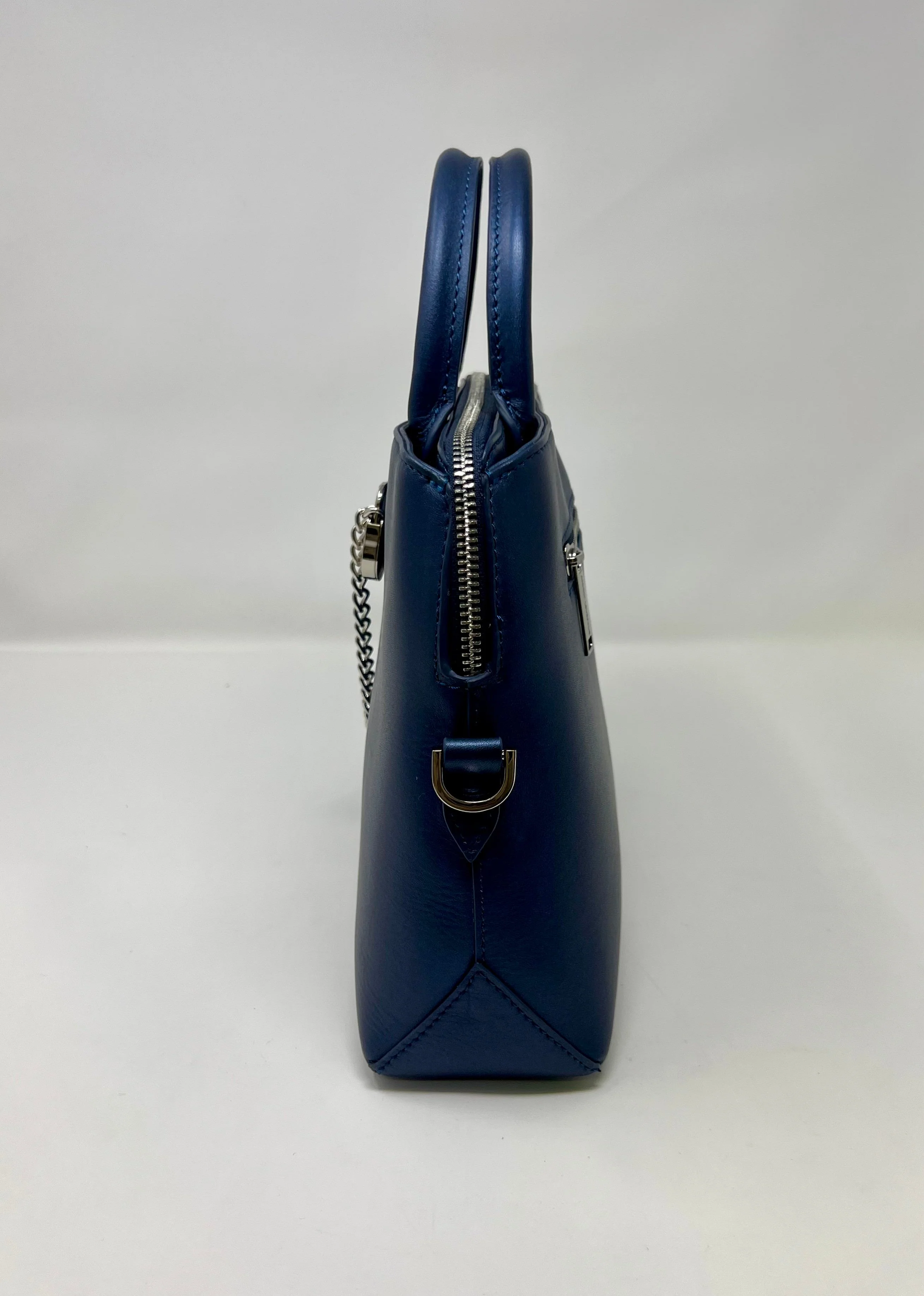 Sac à main en cuir bleu marine | Miranda - Image 3