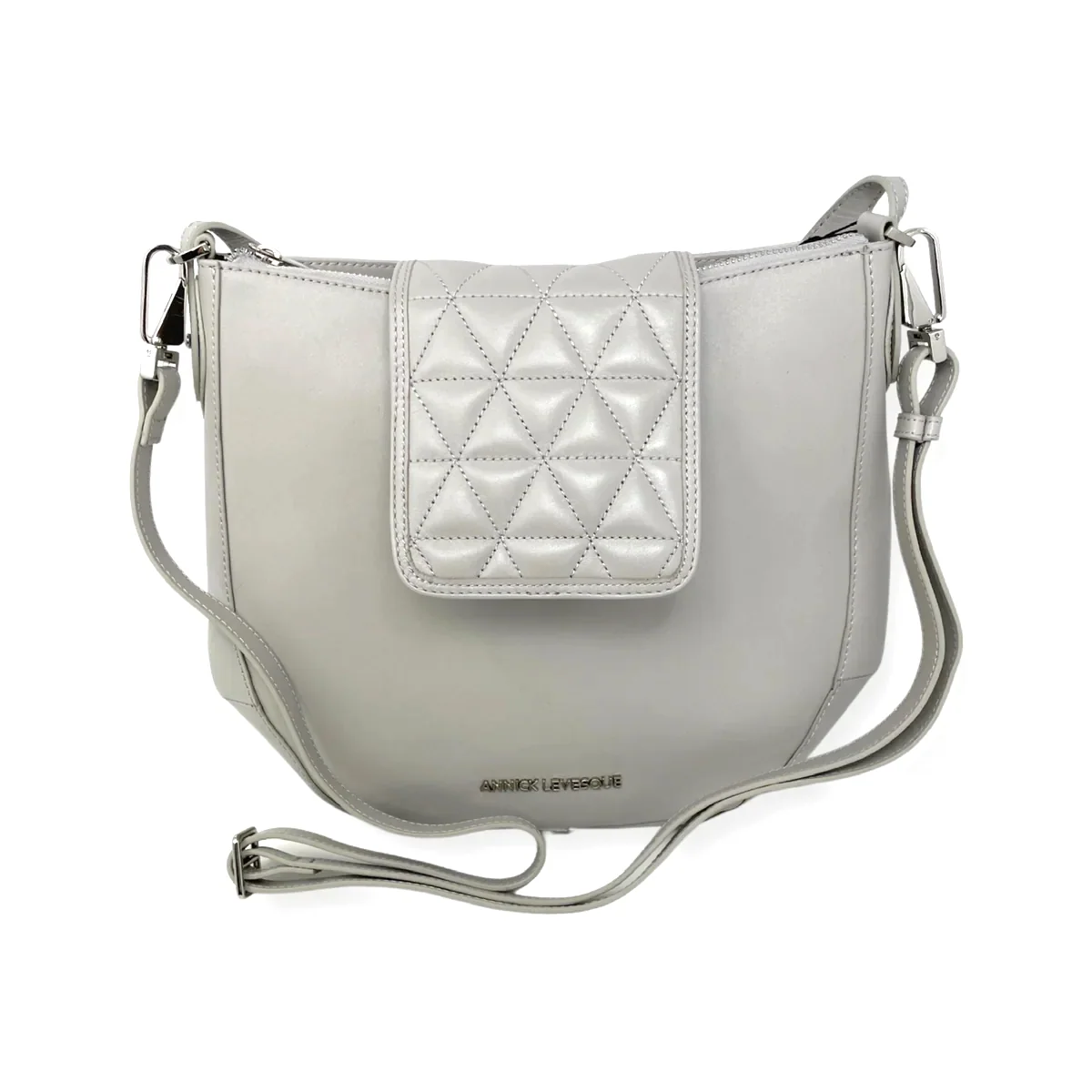 Sac à main en Cuir Perlé, 2-en-1, Isabelle