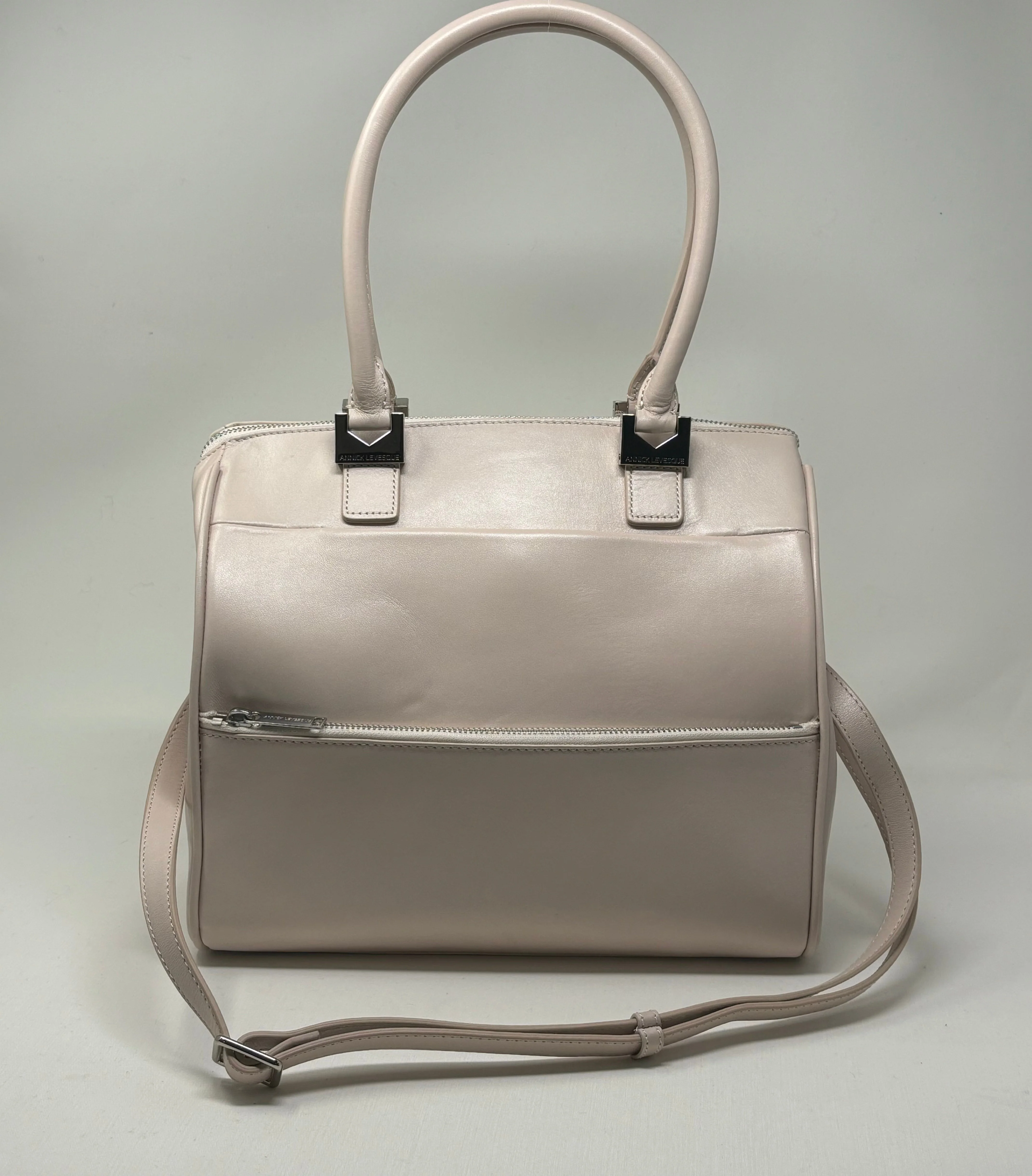 Sac à Main en Cuir rose blush | Mona Moyen - Image 16