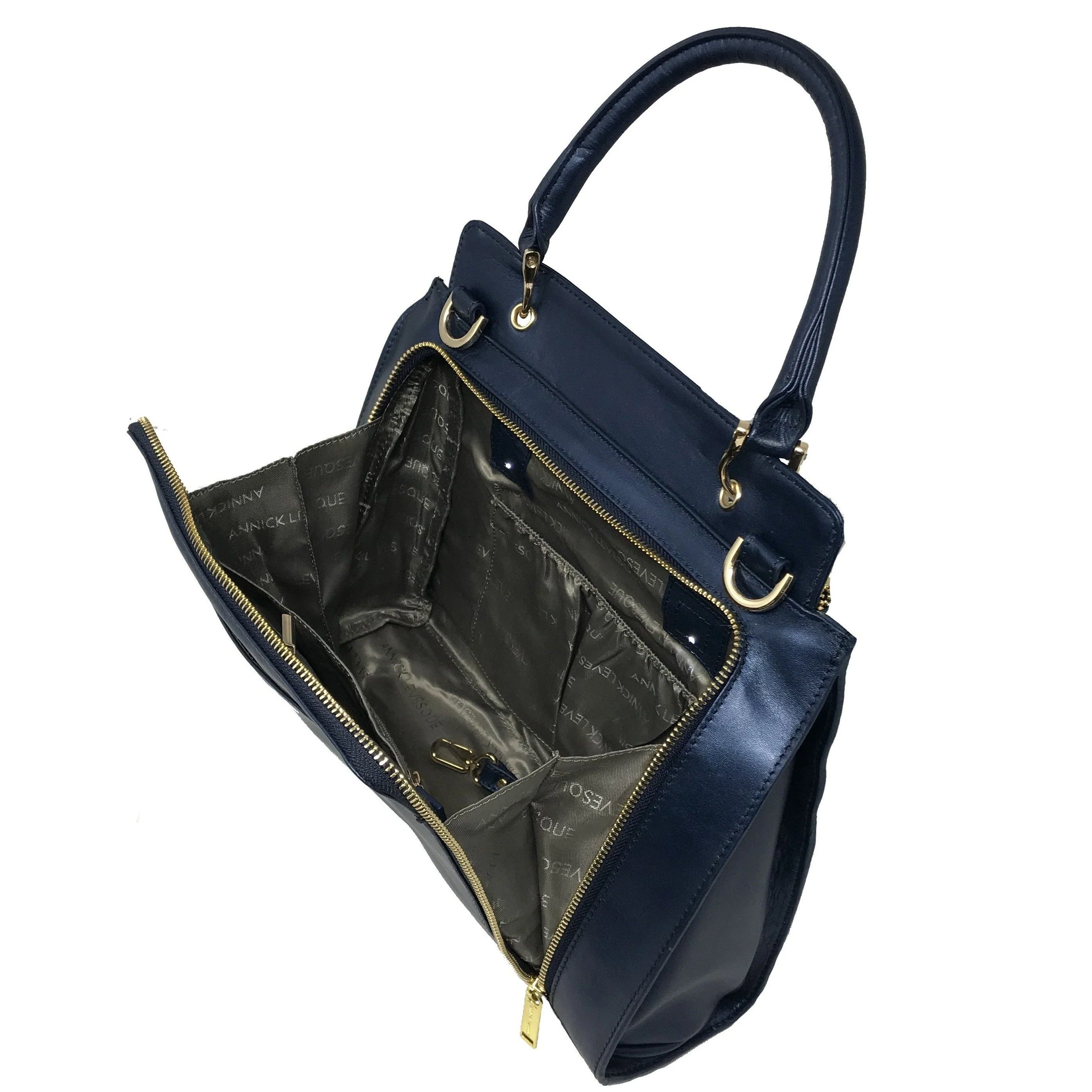Sac à Main en Cuir véritable Bleu Marine - Chloé - Image 4