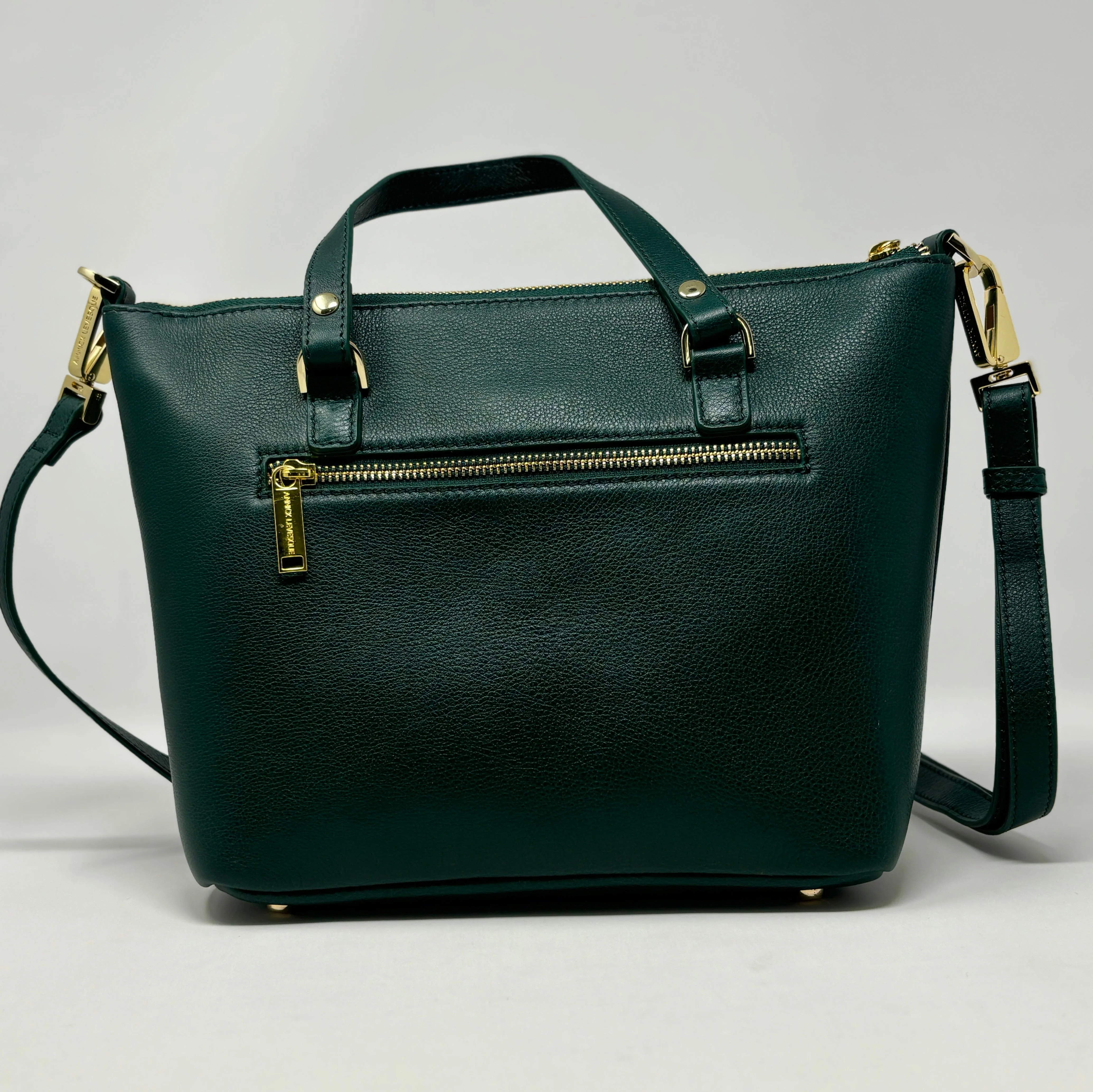 Sac à Main en cuir véritable Dark Green | Lina - Image 3