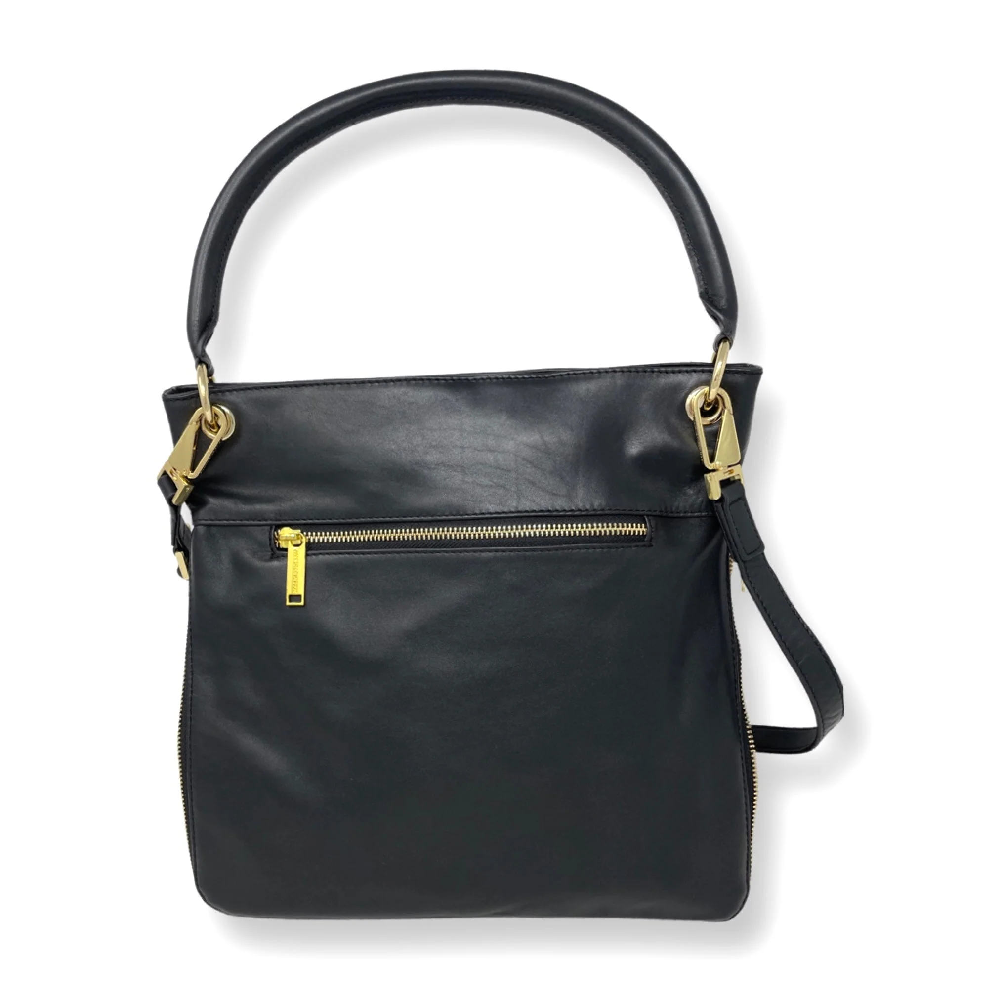 Sac à main en Cuir Véritable Noir, Amélie - Image 5